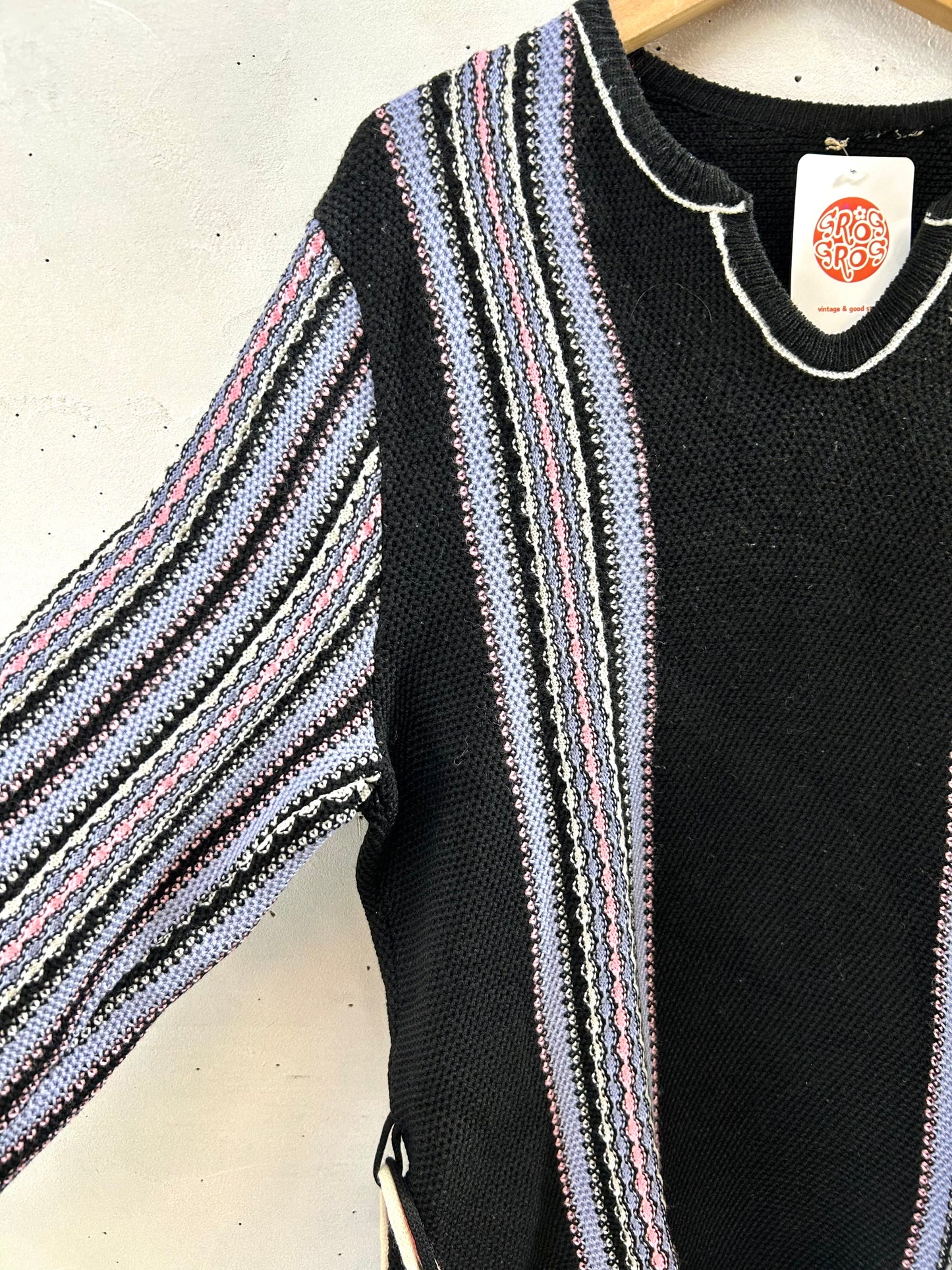 ’70s Vintage Stripe Knit Sweater [I28362]