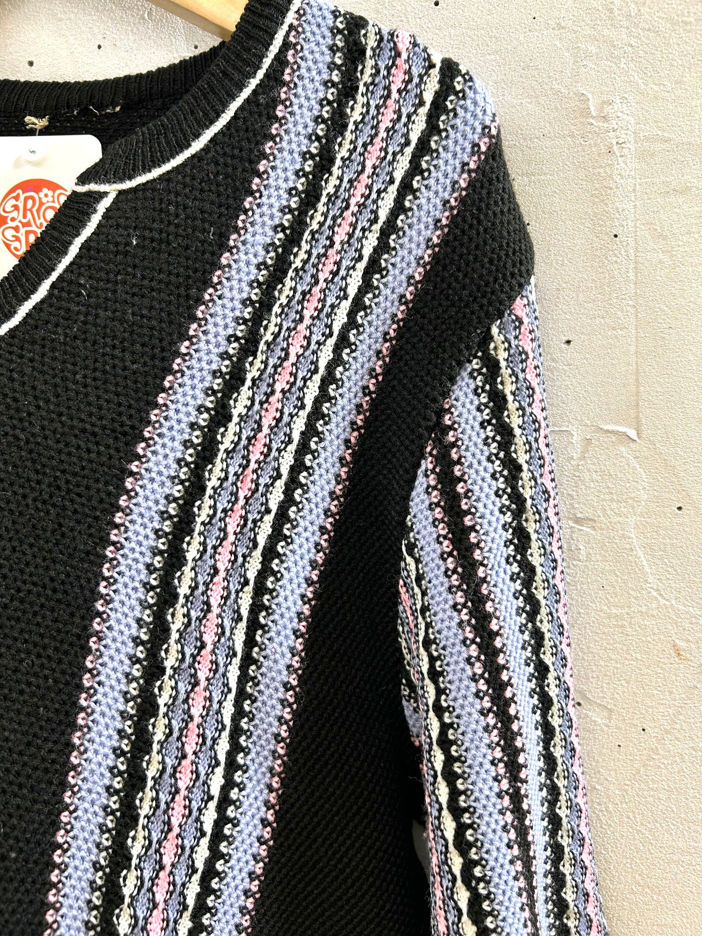 ’70s Vintage Stripe Knit Sweater [I28362]