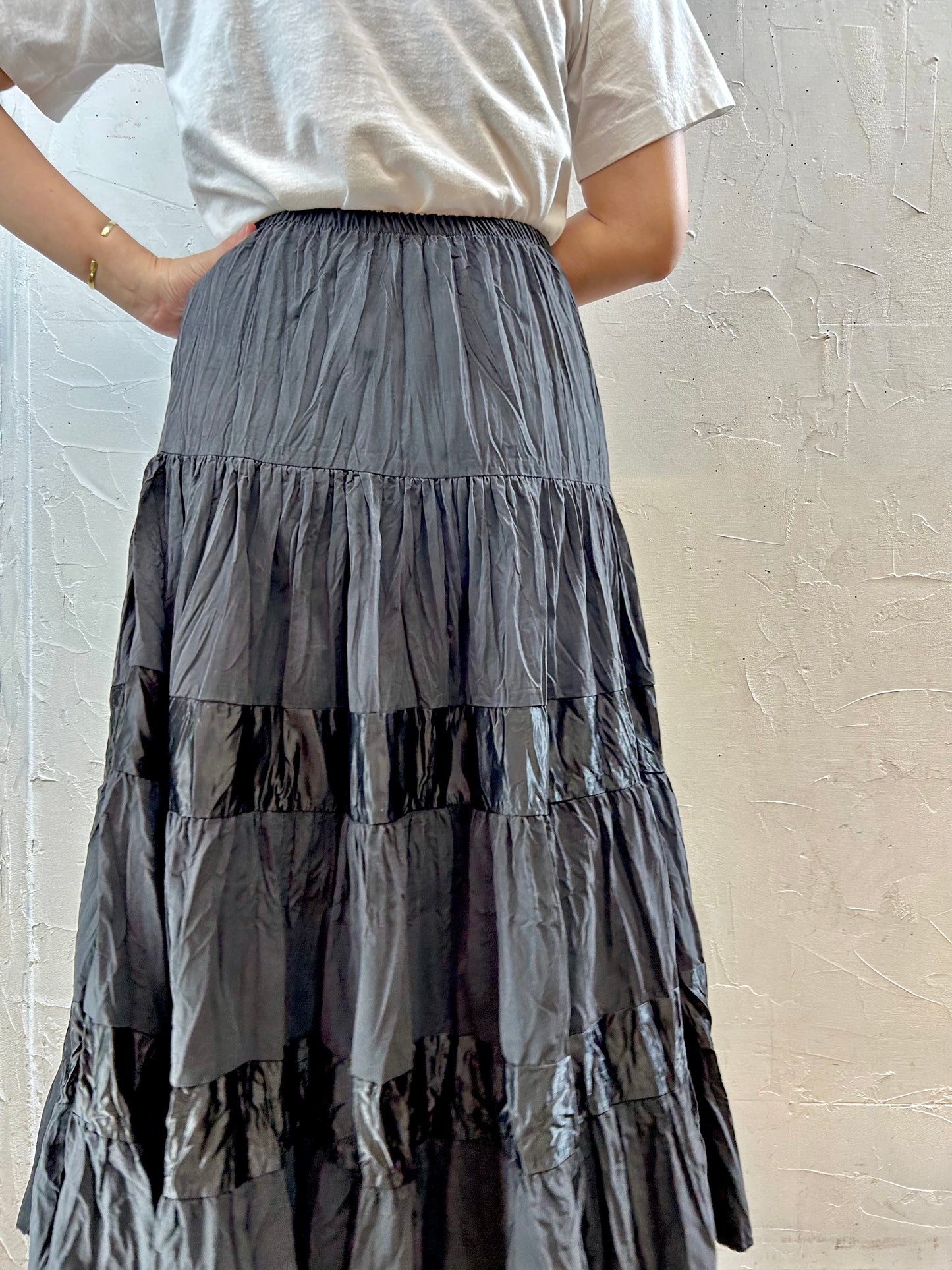 Vintage Tiered Skirt MADE IN FRANCE [F27693]