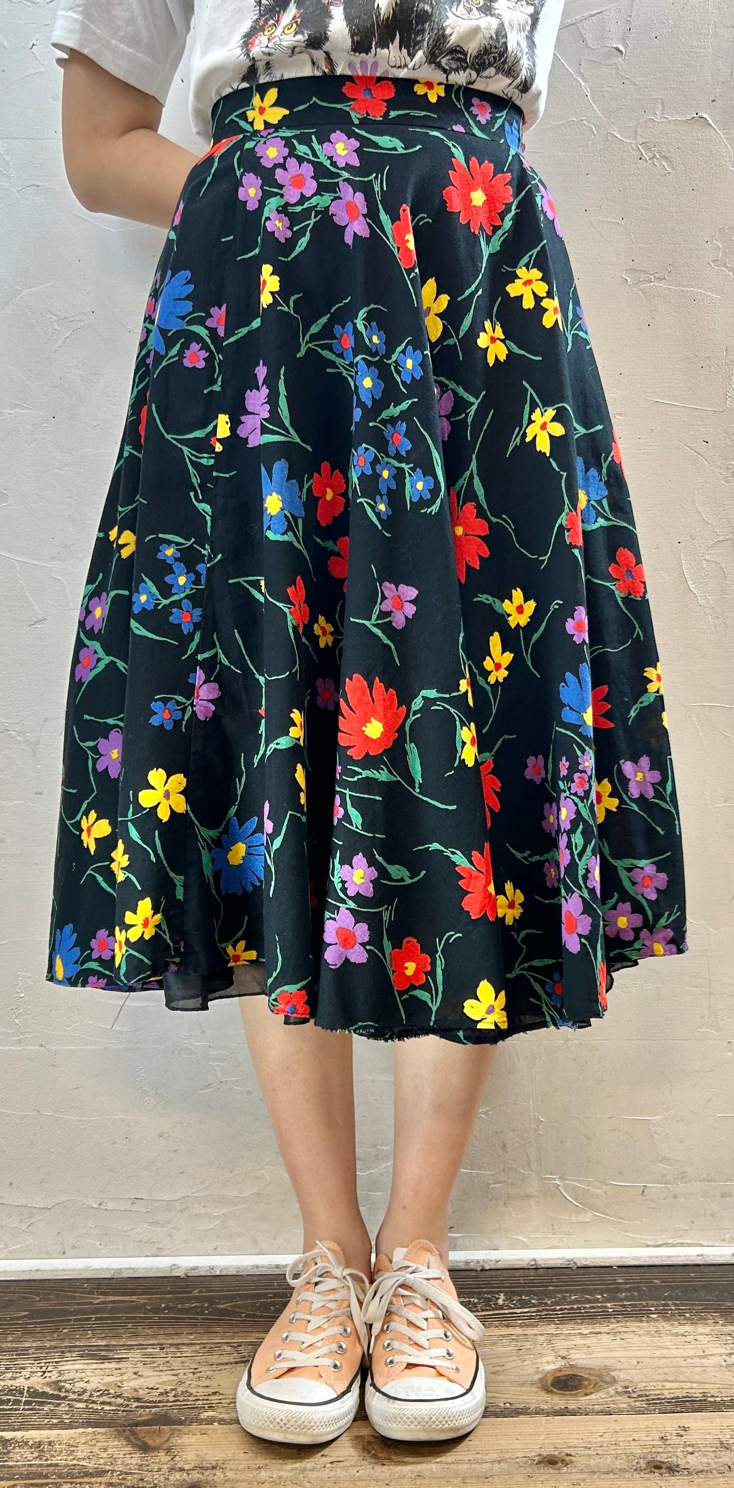 Vintage Flower Skirt  [F27694]