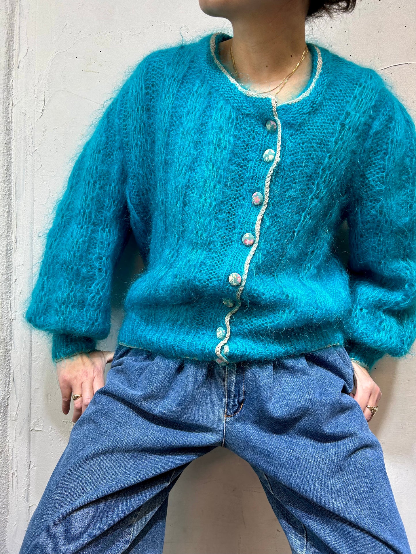 Vintage Knit Cardigan [L25694]