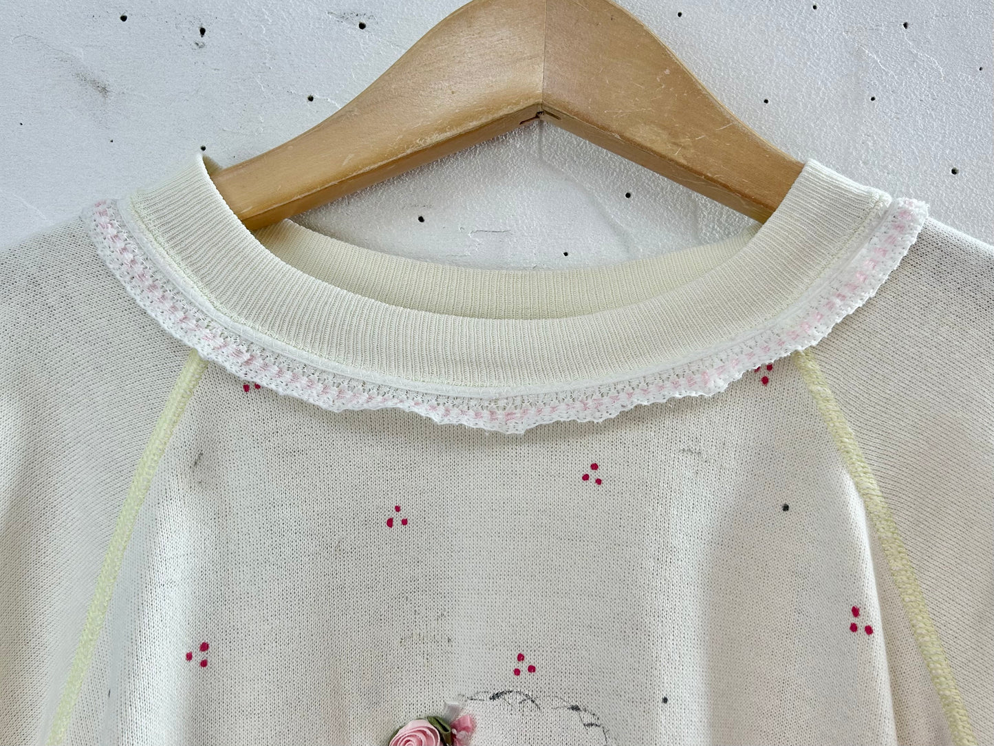 ’80s Vintage Hand Painted Sweat MADE IN USA 〜Hanes〜 [A29431]