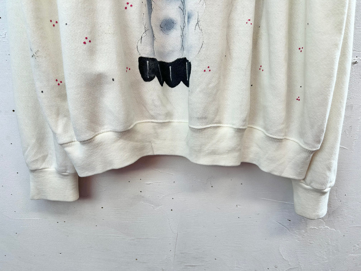 ’80s Vintage Hand Painted Sweat MADE IN USA 〜Hanes〜 [A29431]