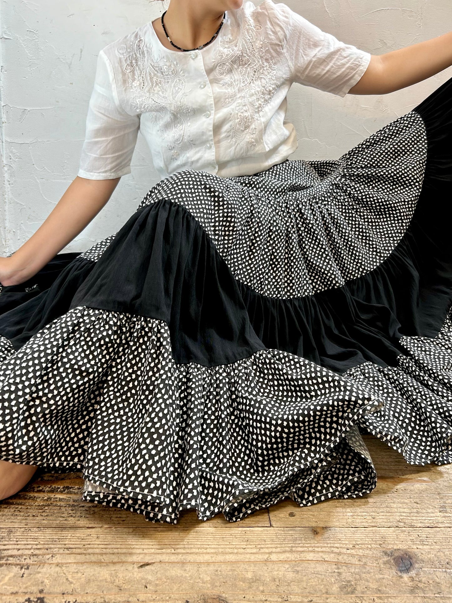 Vintage Tiered Skirt [G27987]