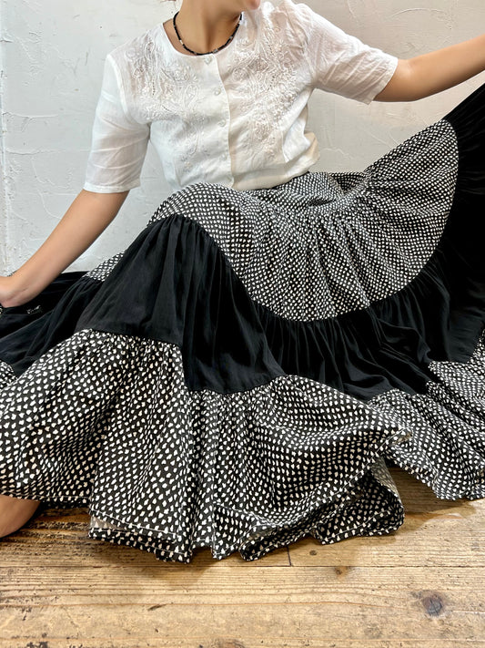 Vintage Tiered Skirt [G27987]