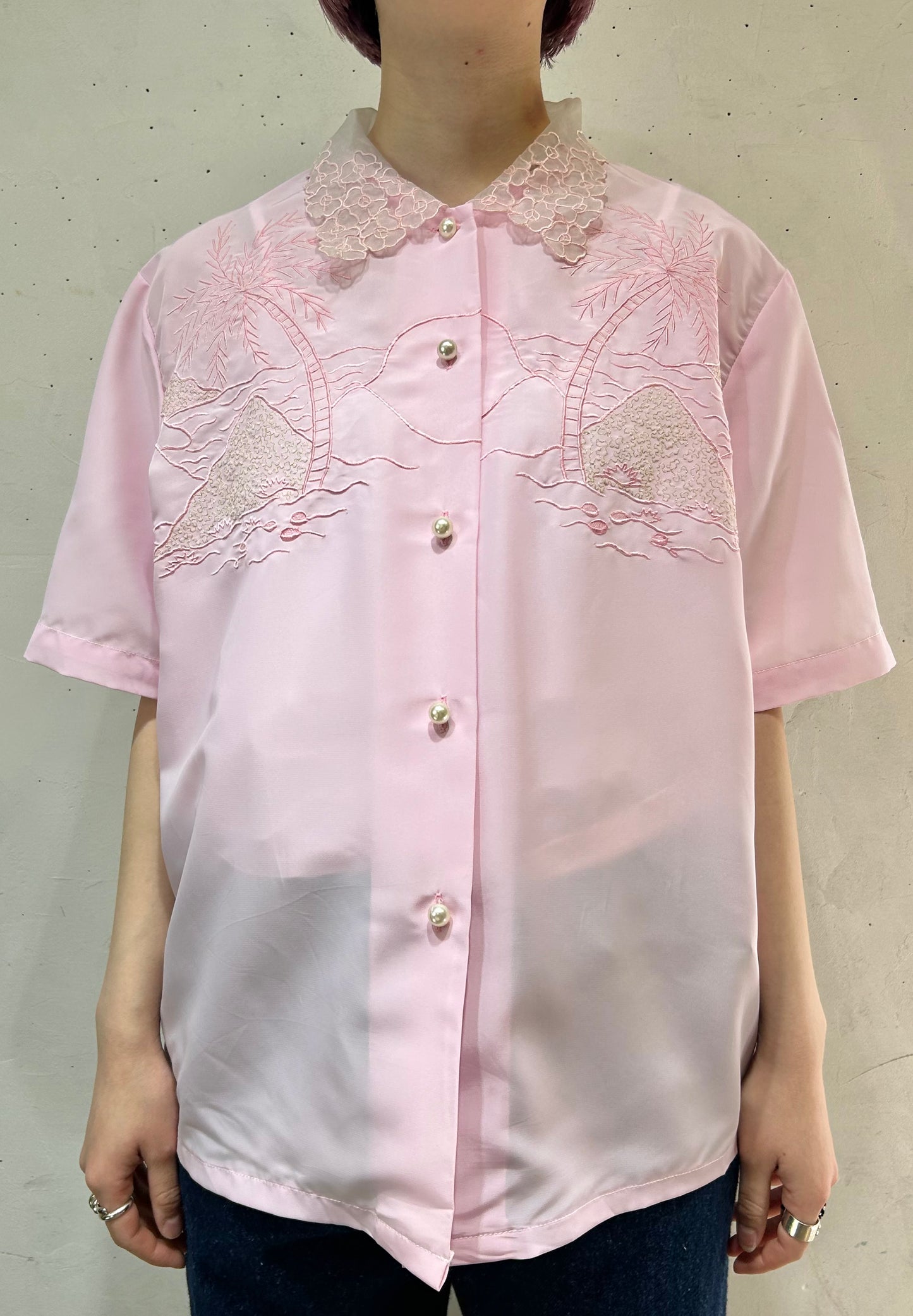 Vintage Embroidery Shirt [C26653]