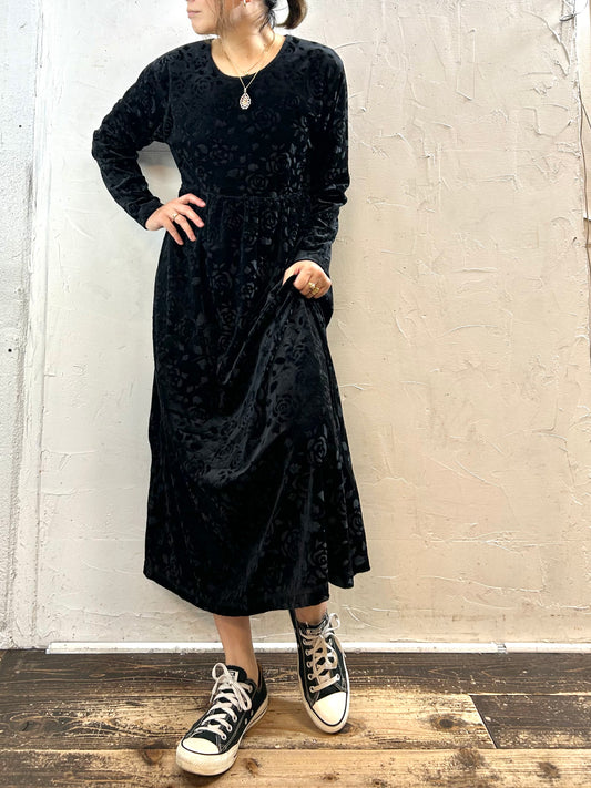 Vintage Velours Dress [J28584]
