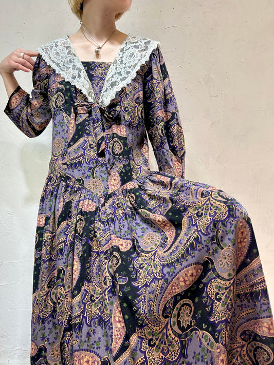 Vintage Rayon Dress [E27069]