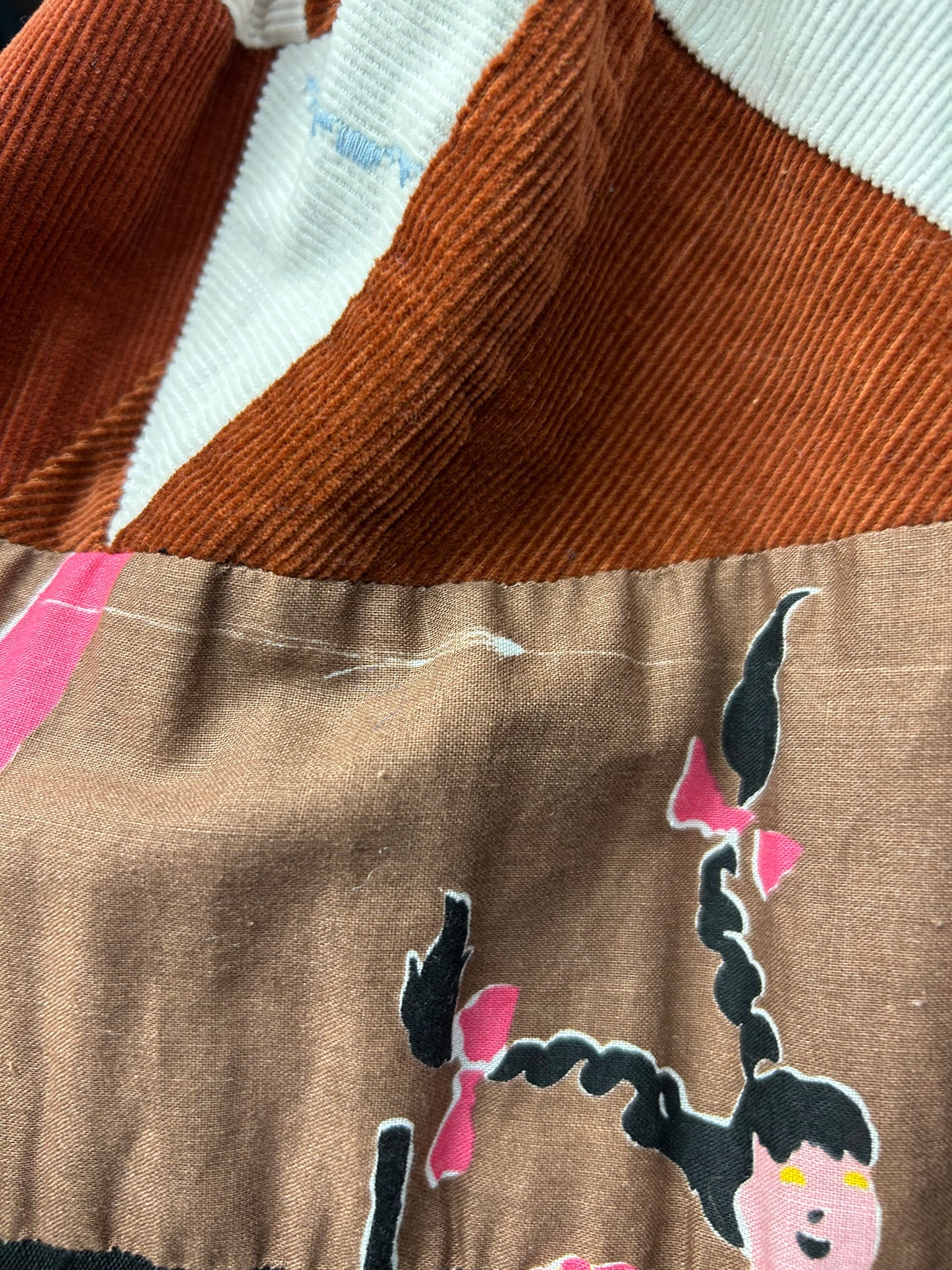 ’70s Vintage Patchwork Skirt 〜Made Specially〜  [A29249]