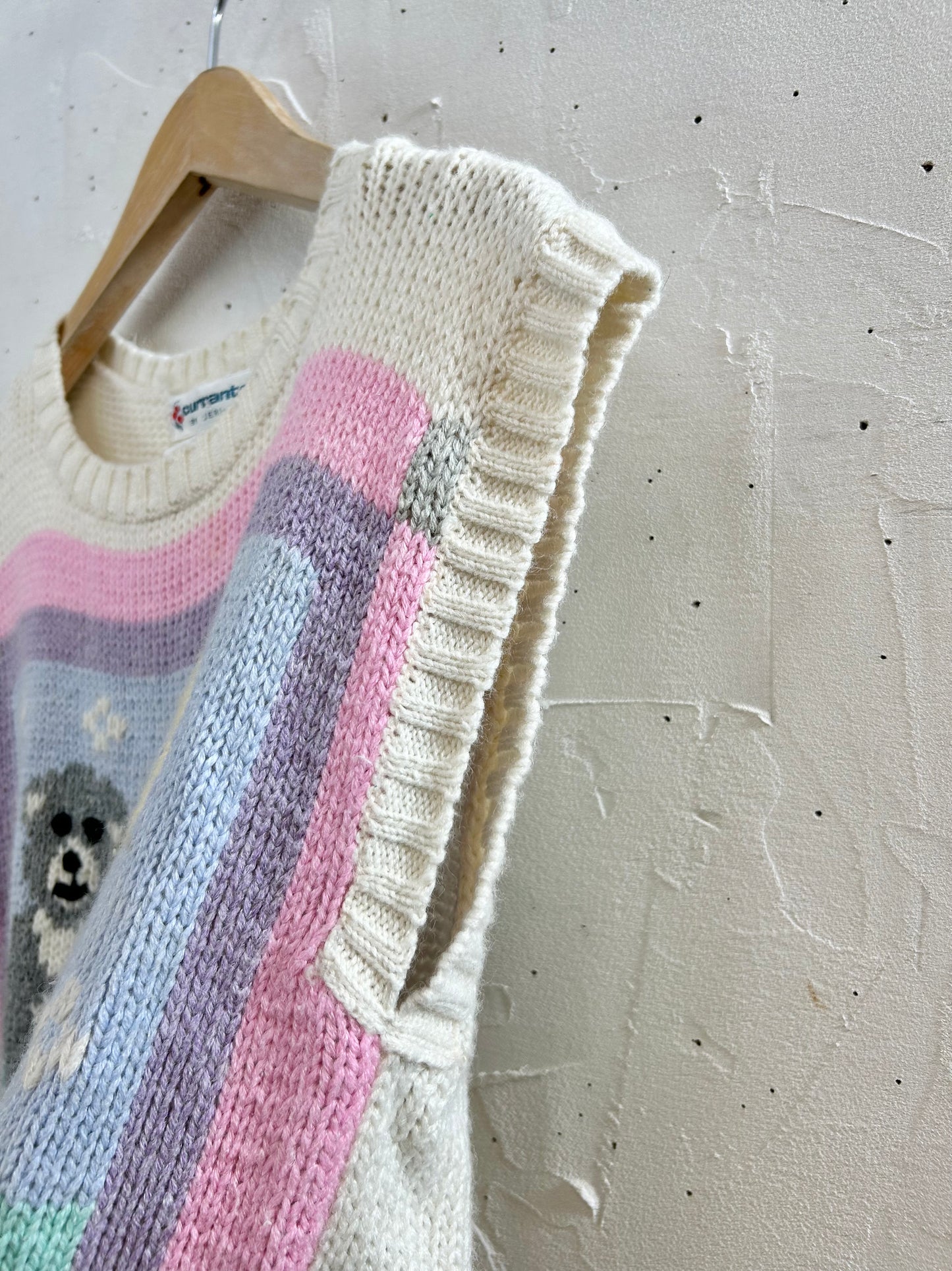 Vintage Hand Knit Vest [I28368]