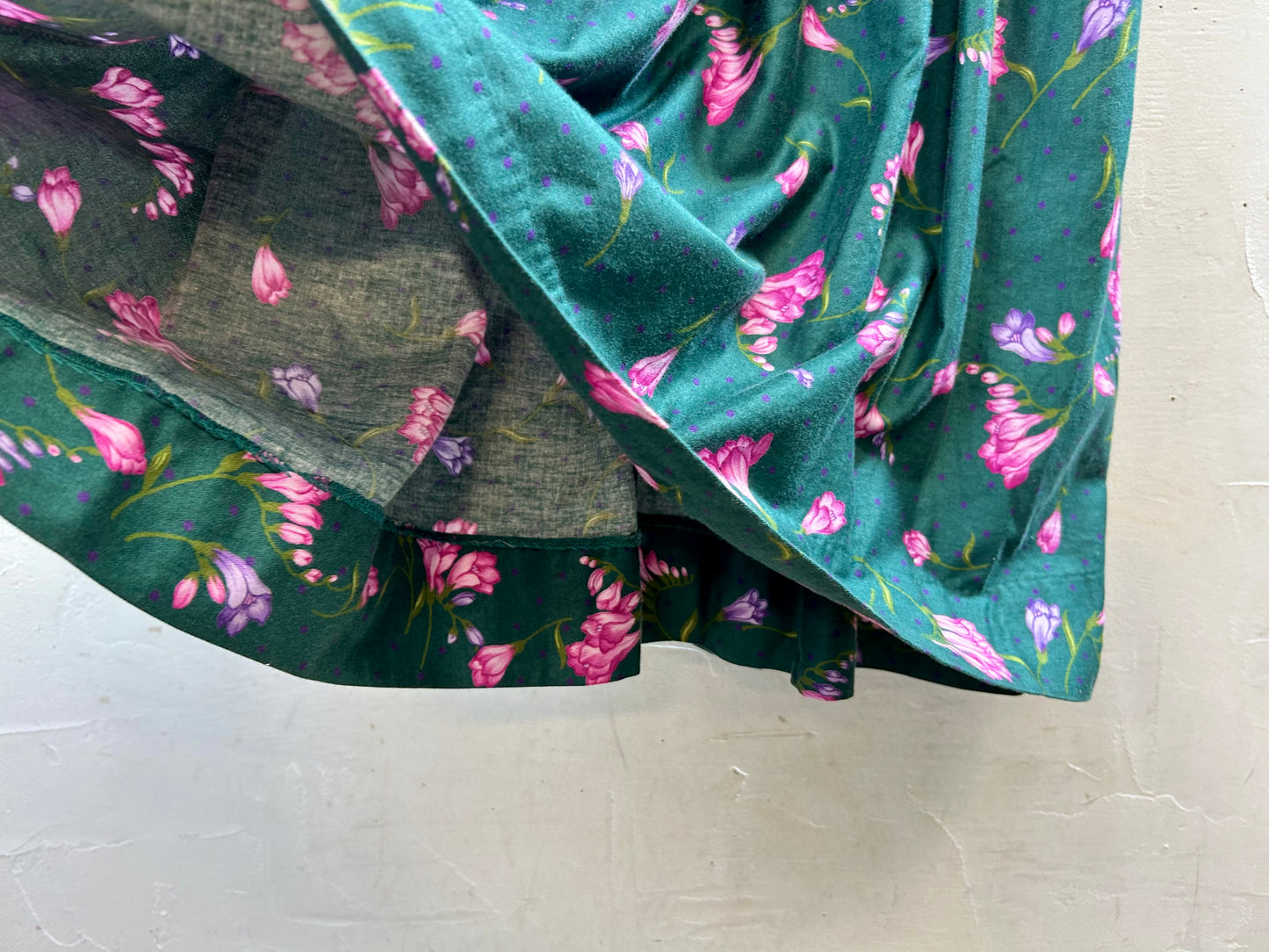 Vintage Flower Dress MADE IN USA [I28372]