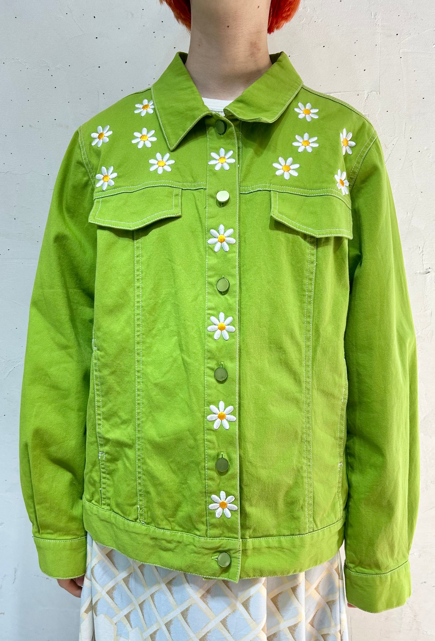 Vintage Flower Embroidery Jacket [B26328]