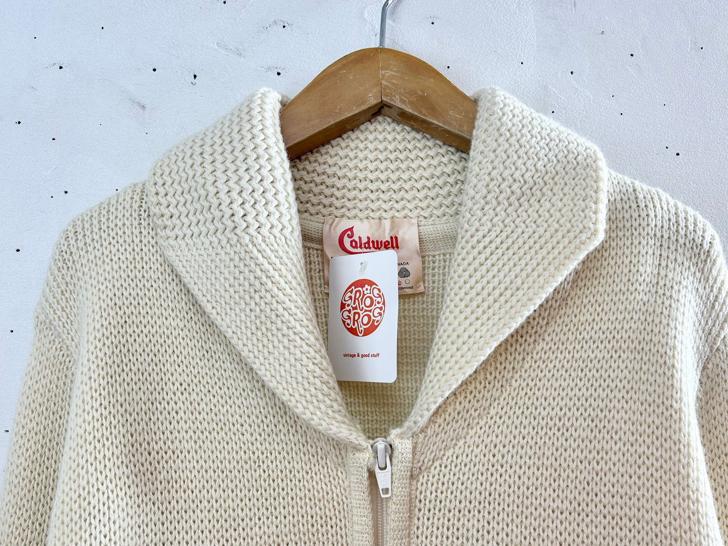 Vintage Cowichan Knit Cardigan [L29437]