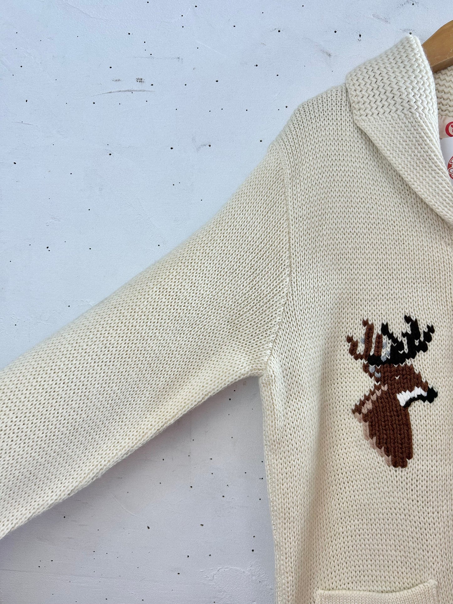 Vintage Cowichan Knit Cardigan [L29437]