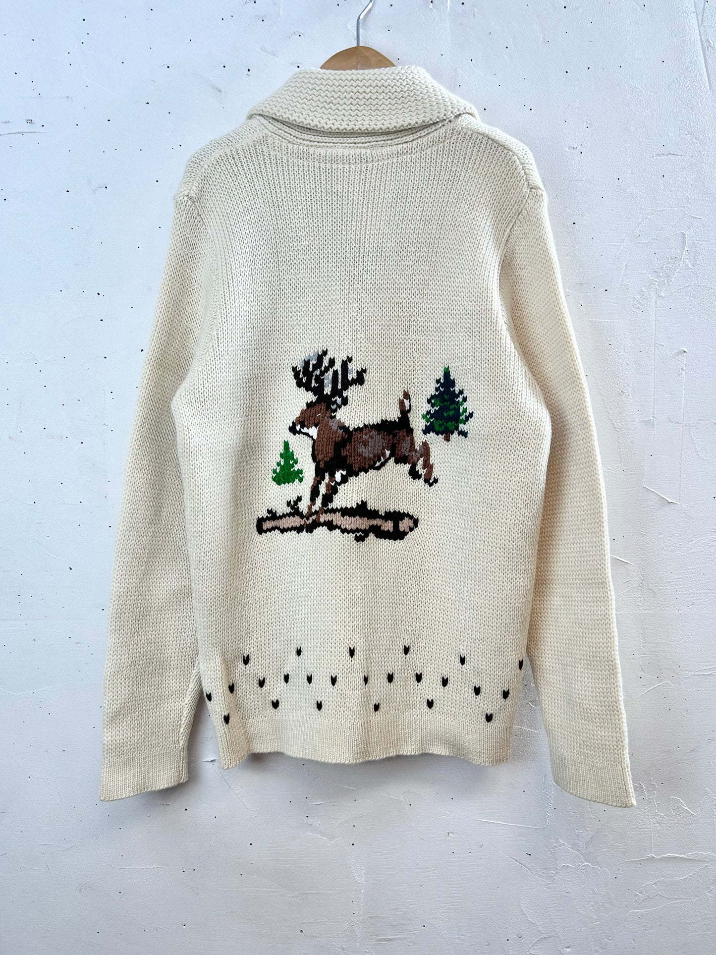 Vintage Cowichan Knit Cardigan [L29437]