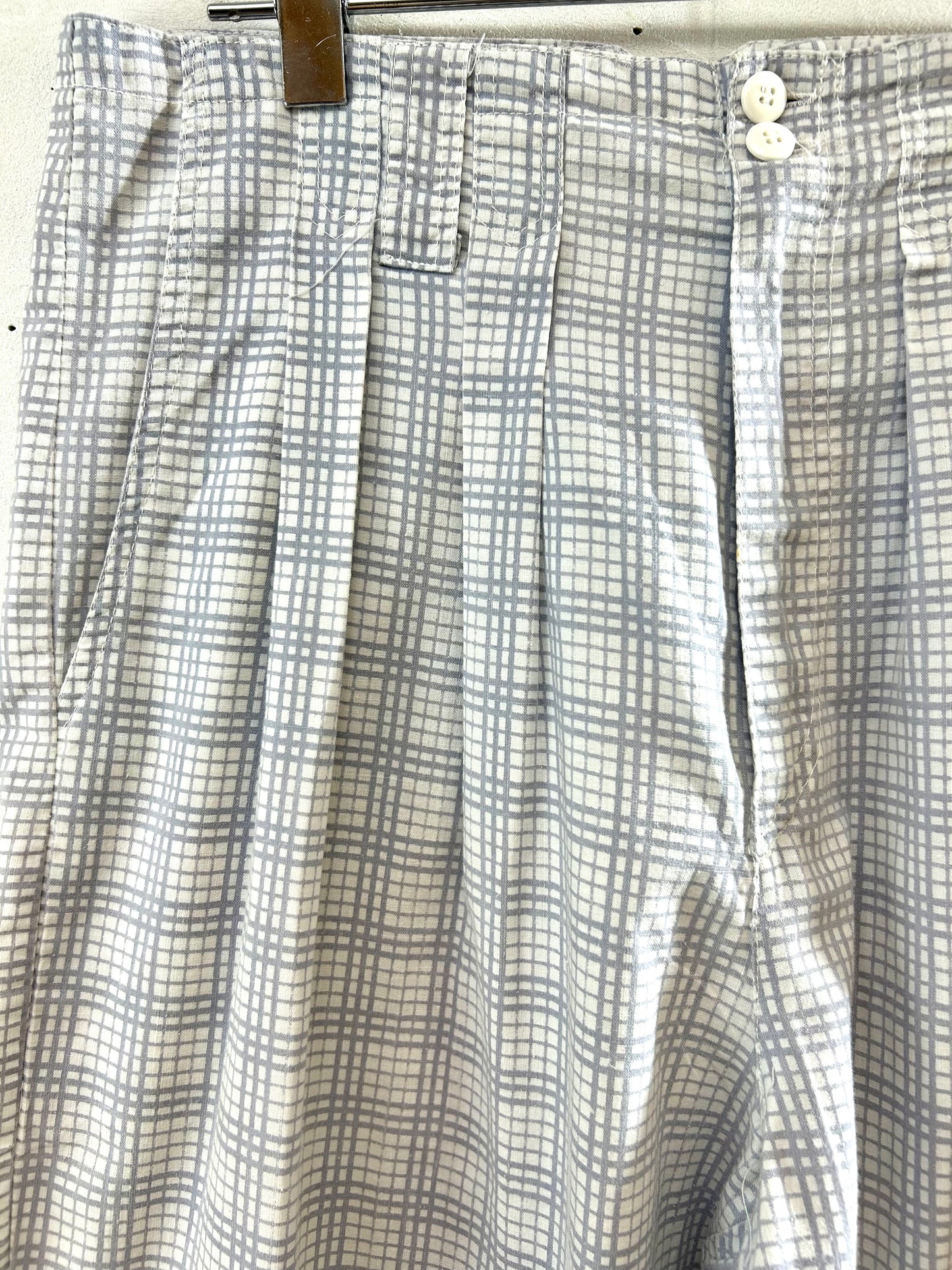 Vintage Plaid Tuck Pants 〜AMILANO〜 [F27683]