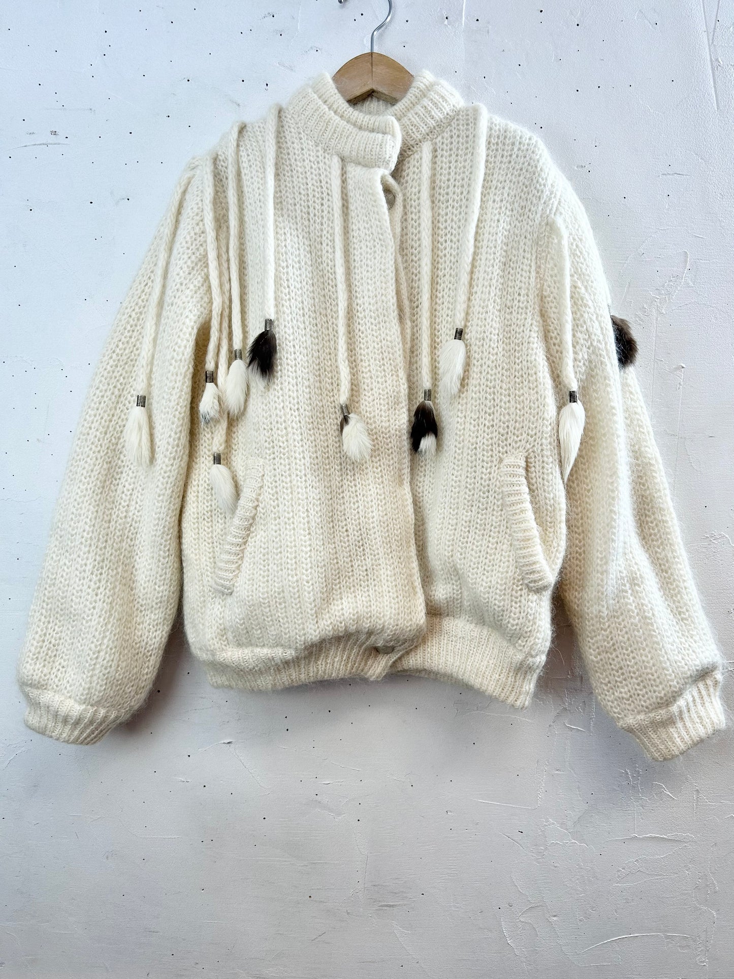 Vintage Knit Cardigan MADE IN ITALY [A29440]