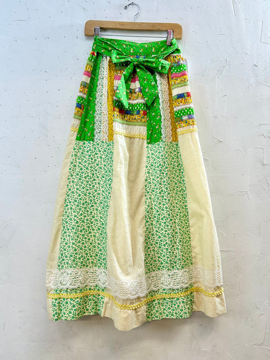’70s Vintage Patchwork Skirt [H28165]