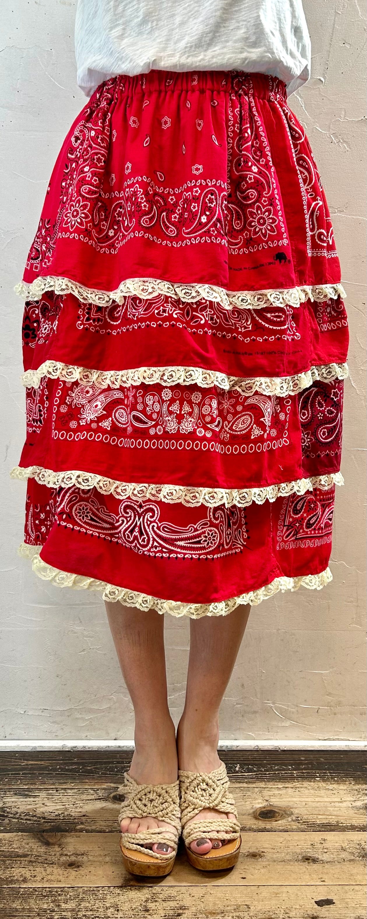 Vintage Bandana Skirt 〜Amy Nina〜 [G27846]