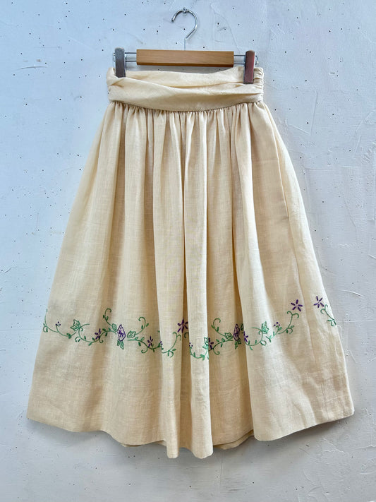 Vintage Hand Embroidery Skirt [E30336]