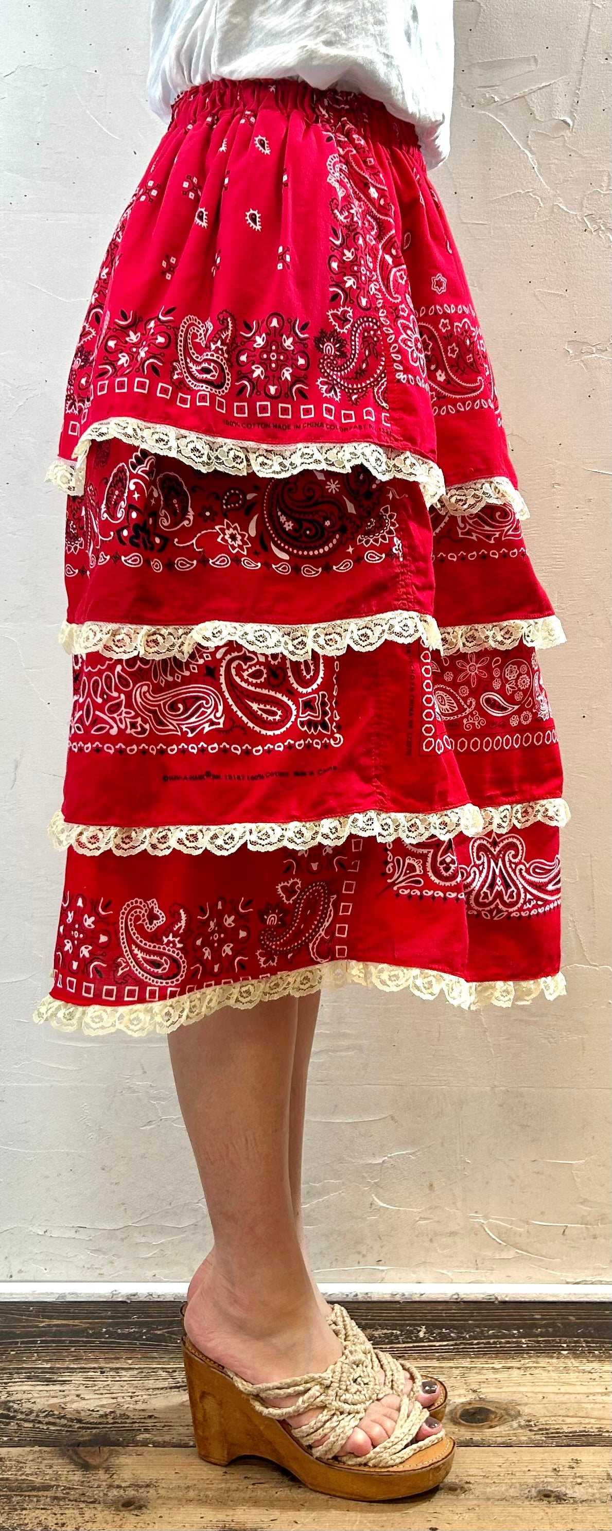 Vintage Bandana Skirt 〜Amy Nina〜 [G27846]