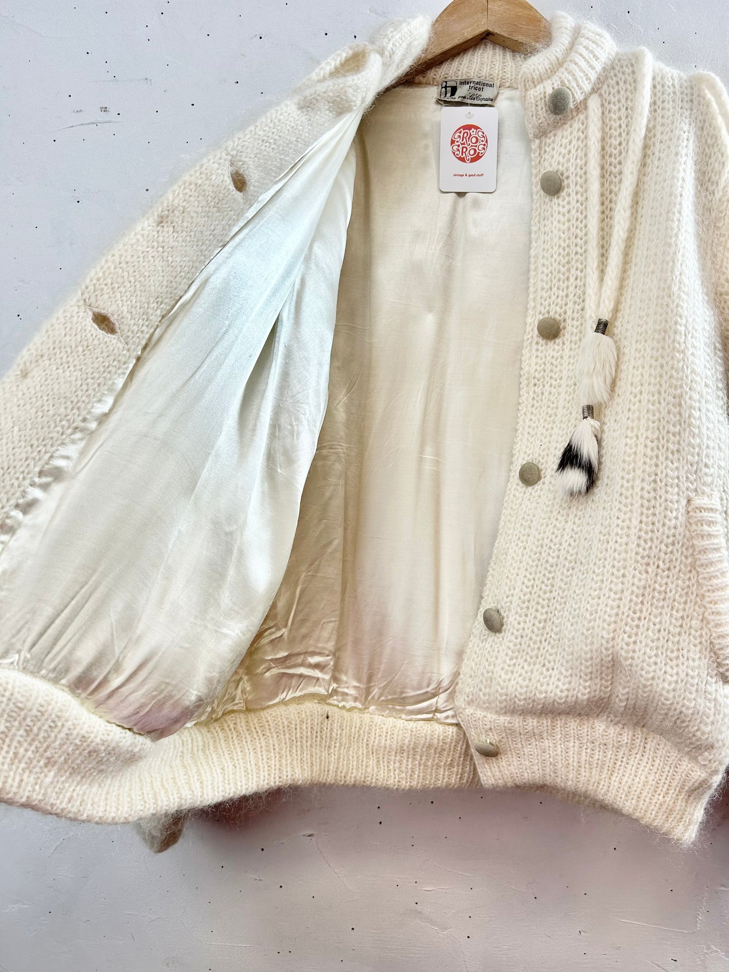 Vintage Knit Cardigan MADE IN ITALY [A29440]