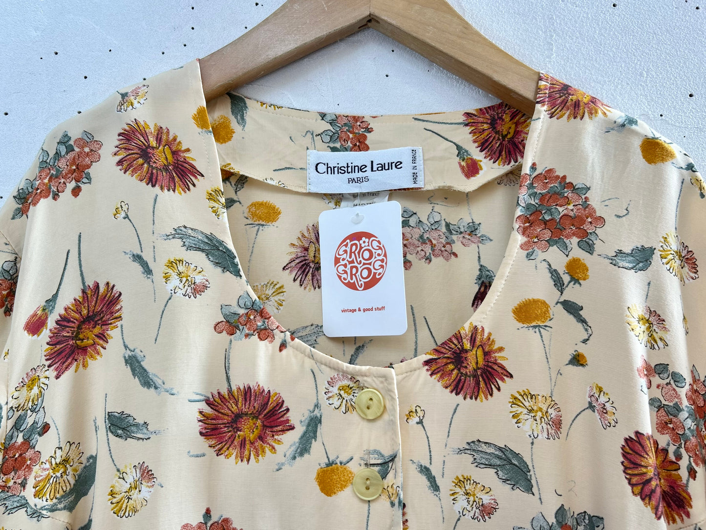 Vintage Viscose Shirt MADE IN FRANCE [D29921]