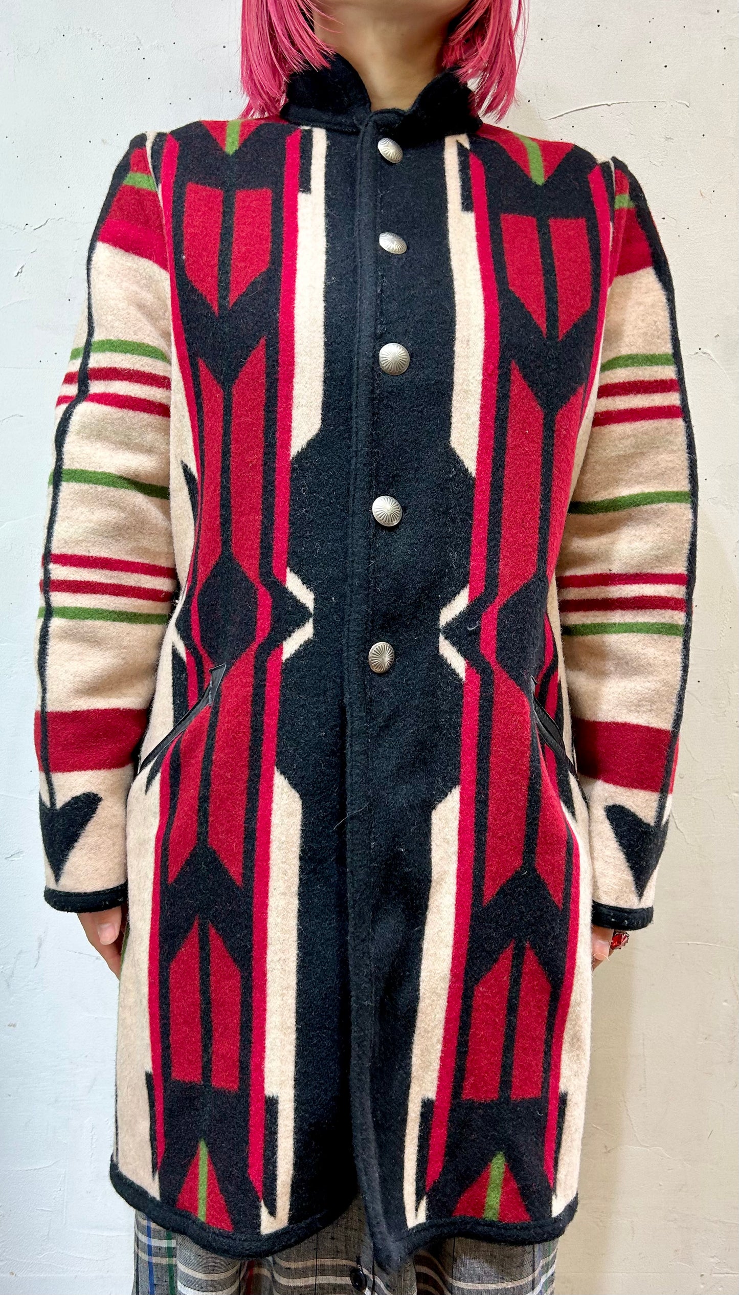 Vintage Reversible Blanket Coat 〜NATIVE JACKET SANTA FE NEW MEXICO〜[J25201]