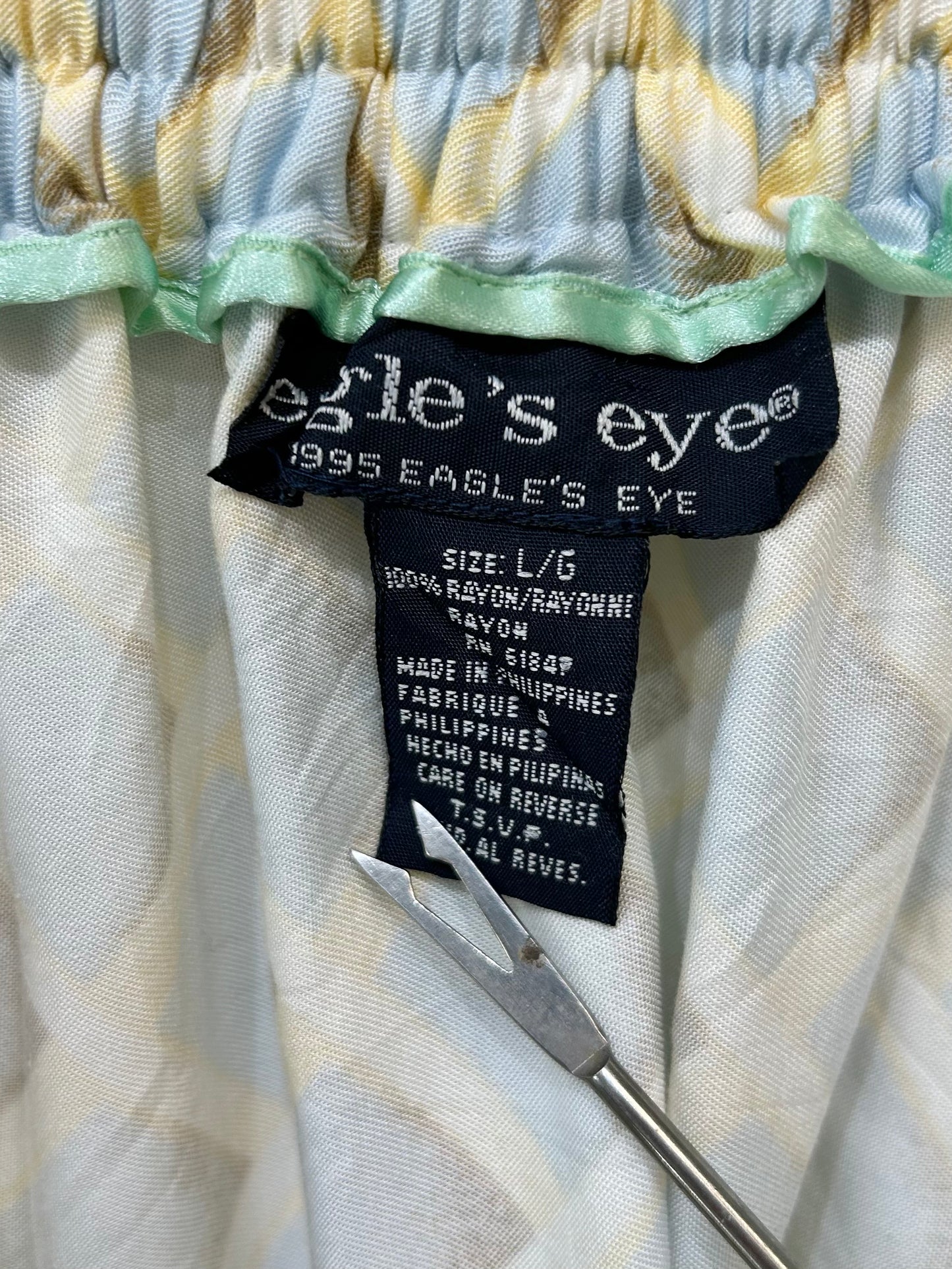 Vintage Easter Rayon Skirt 〜eagle's eye〜[B26325]