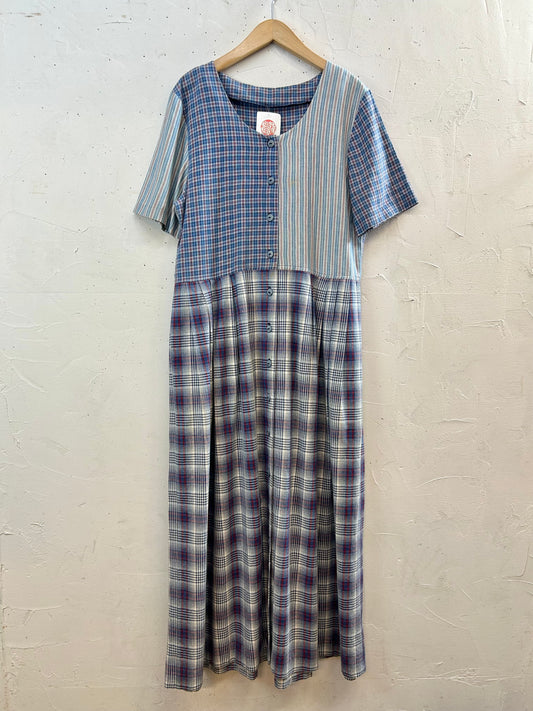 Vintage Crazy Pattern Dress [F30343]