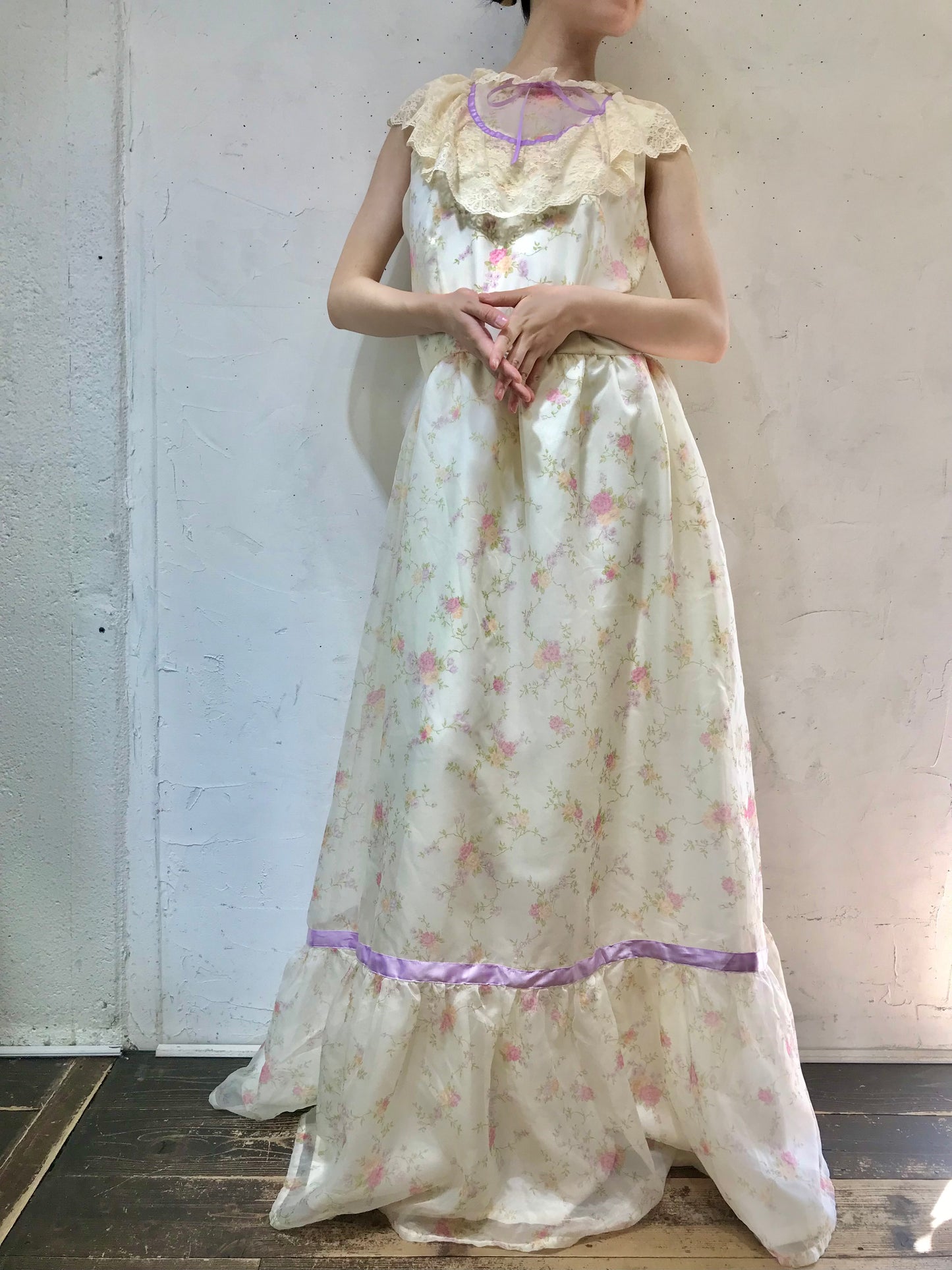 '70s Vintage Dress  [H24681]