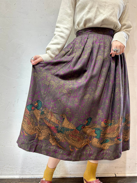 Vintage Rayon Skirt [A26118]