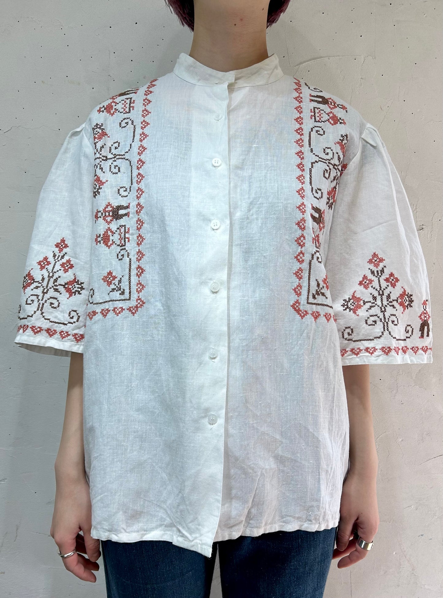 Vintage Cross Stitch Blouse [C26667]