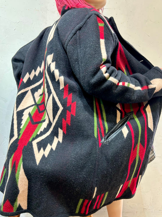 Vintage Reversible Blanket Coat 〜NATIVE JACKET SANTA FE NEW MEXICO〜[J25201]