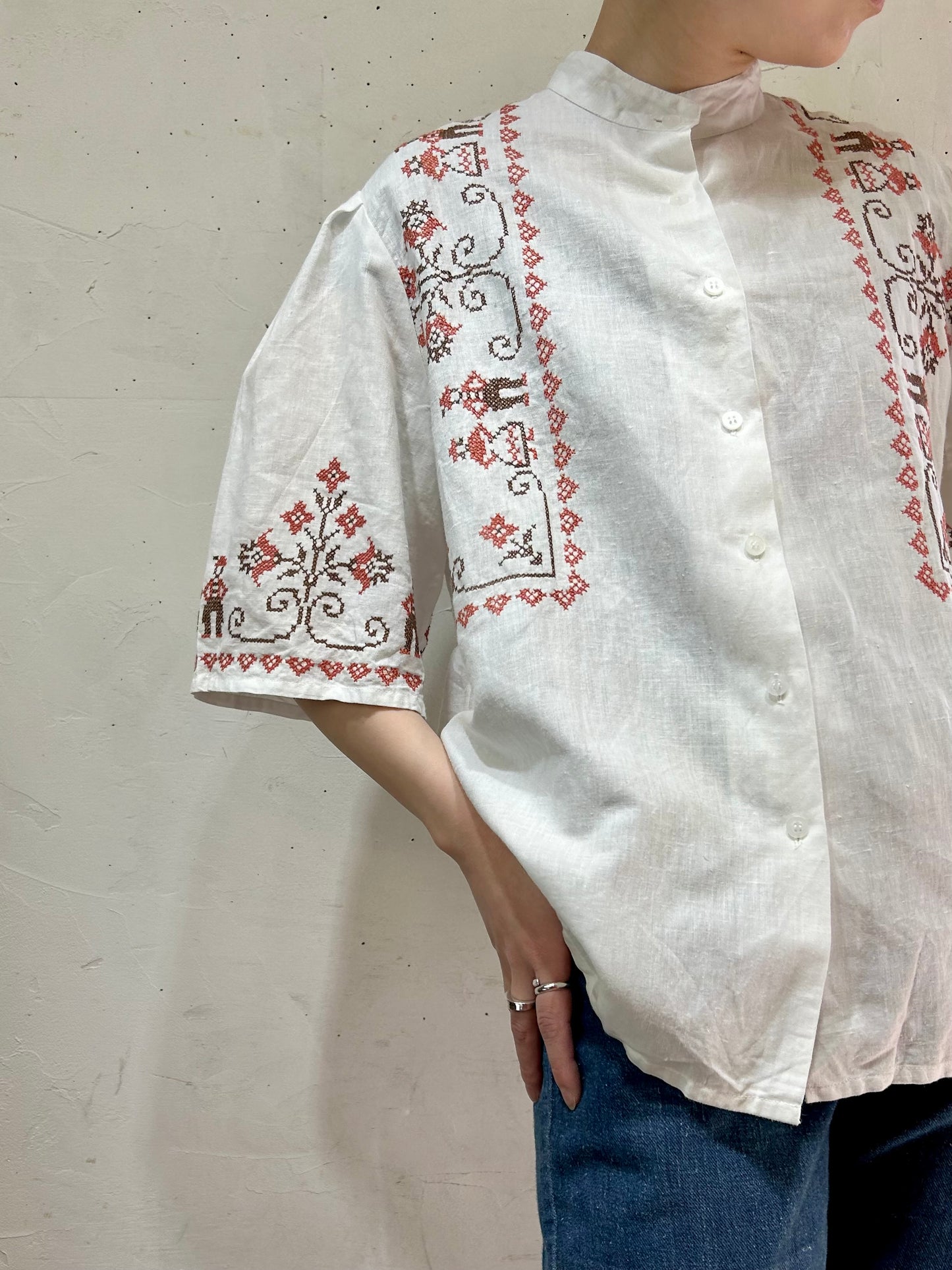 Vintage Cross Stitch Blouse [C26667]