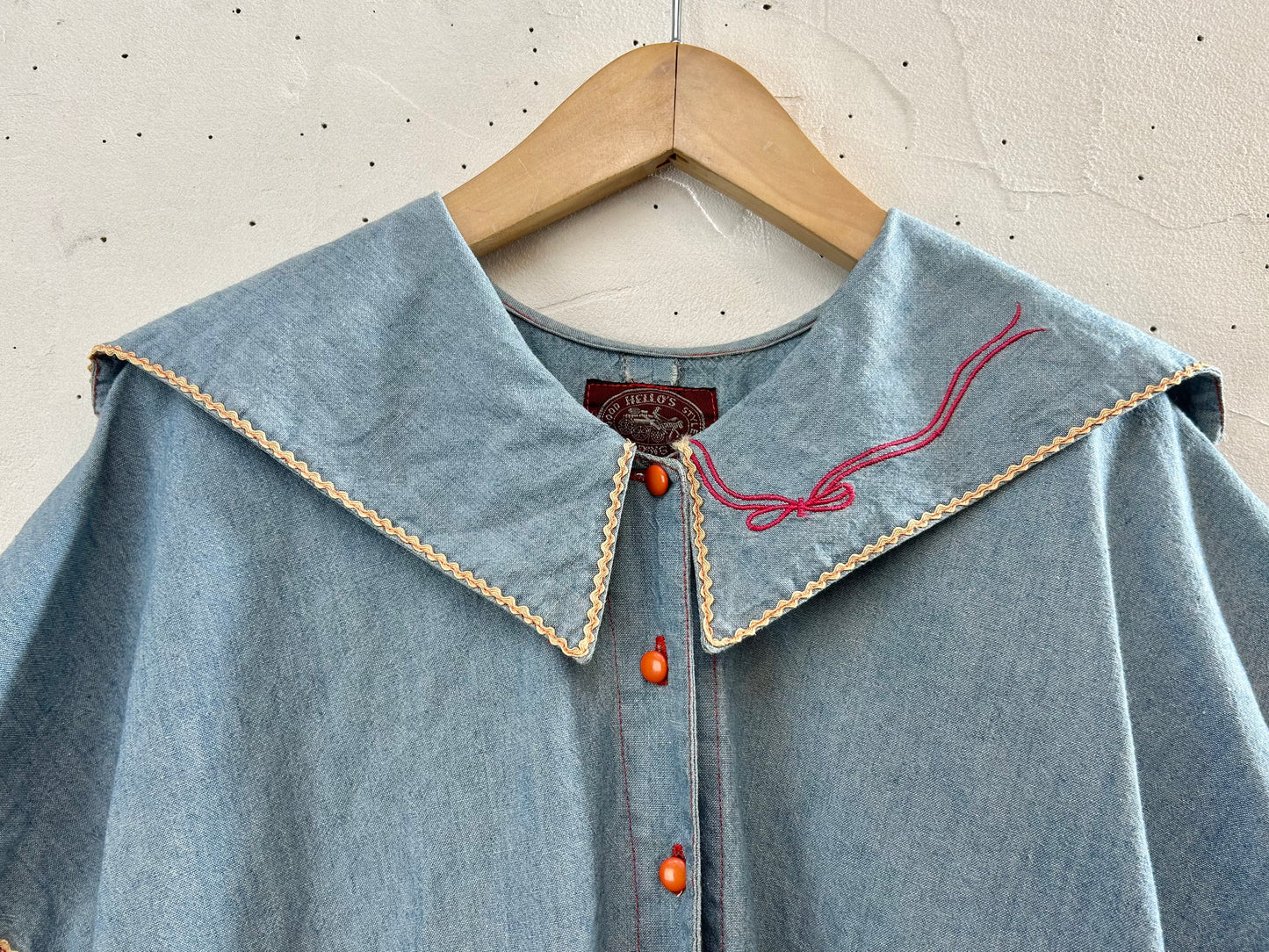 Vintage Chambray Blouse [F30344]