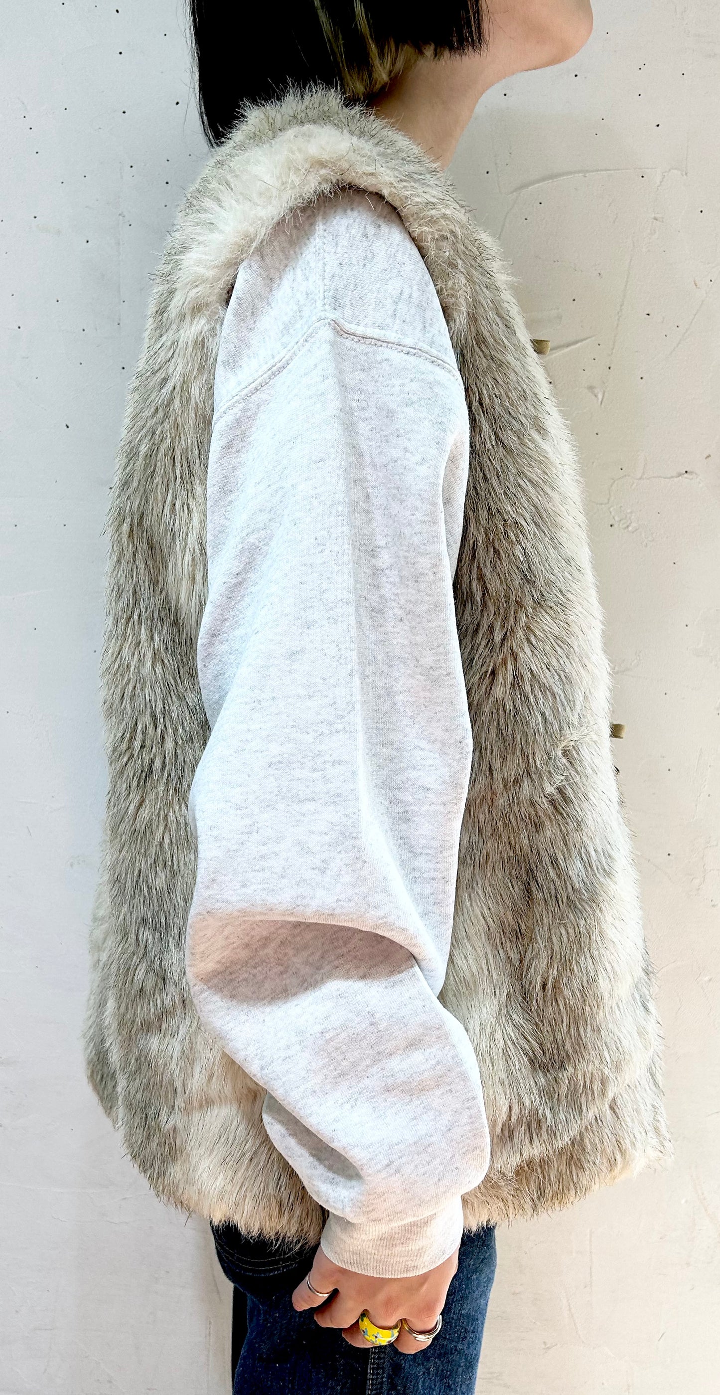 Vintage Faux Fur Vest [J25235]