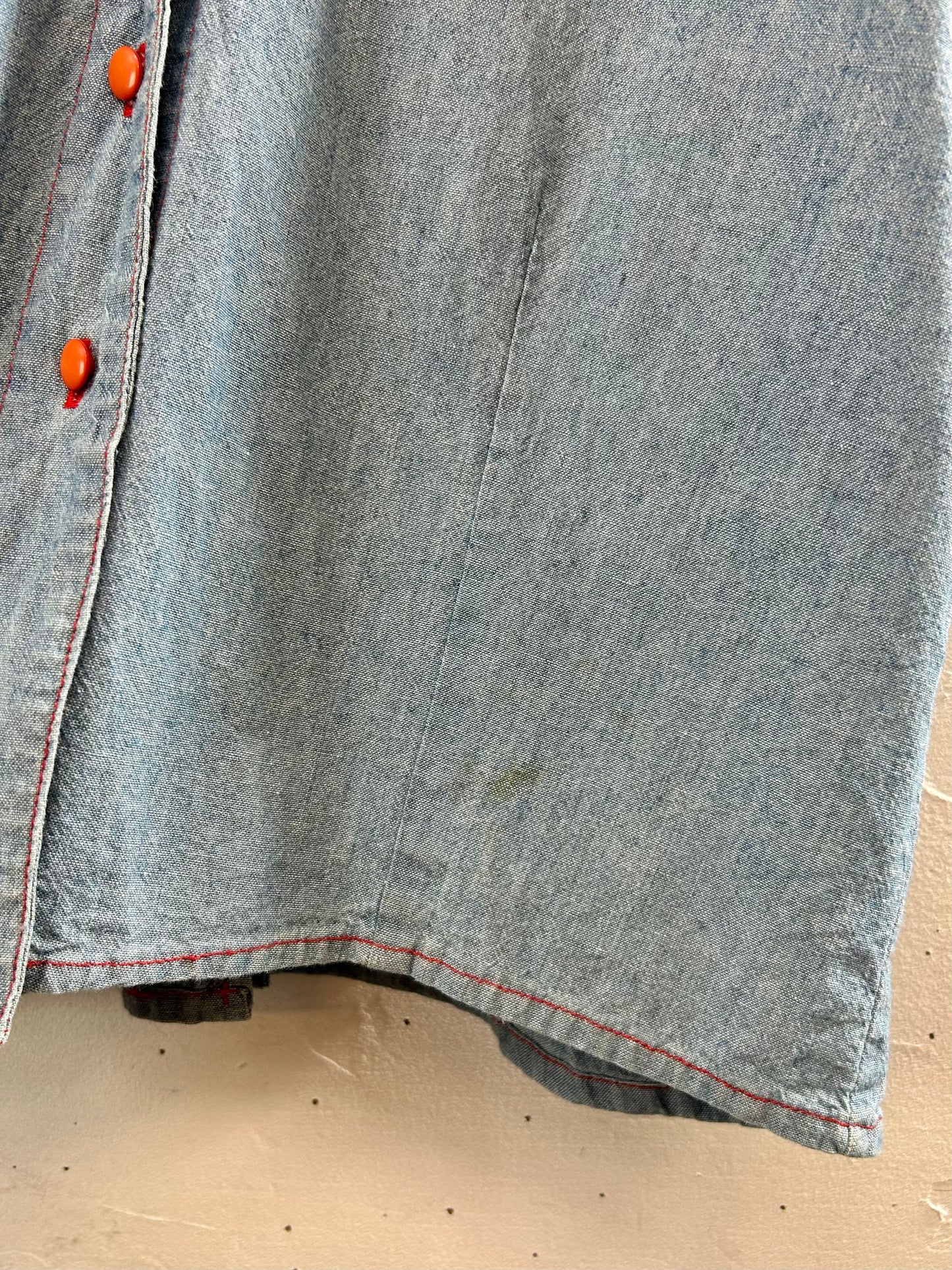 Vintage Chambray Blouse [F30344]