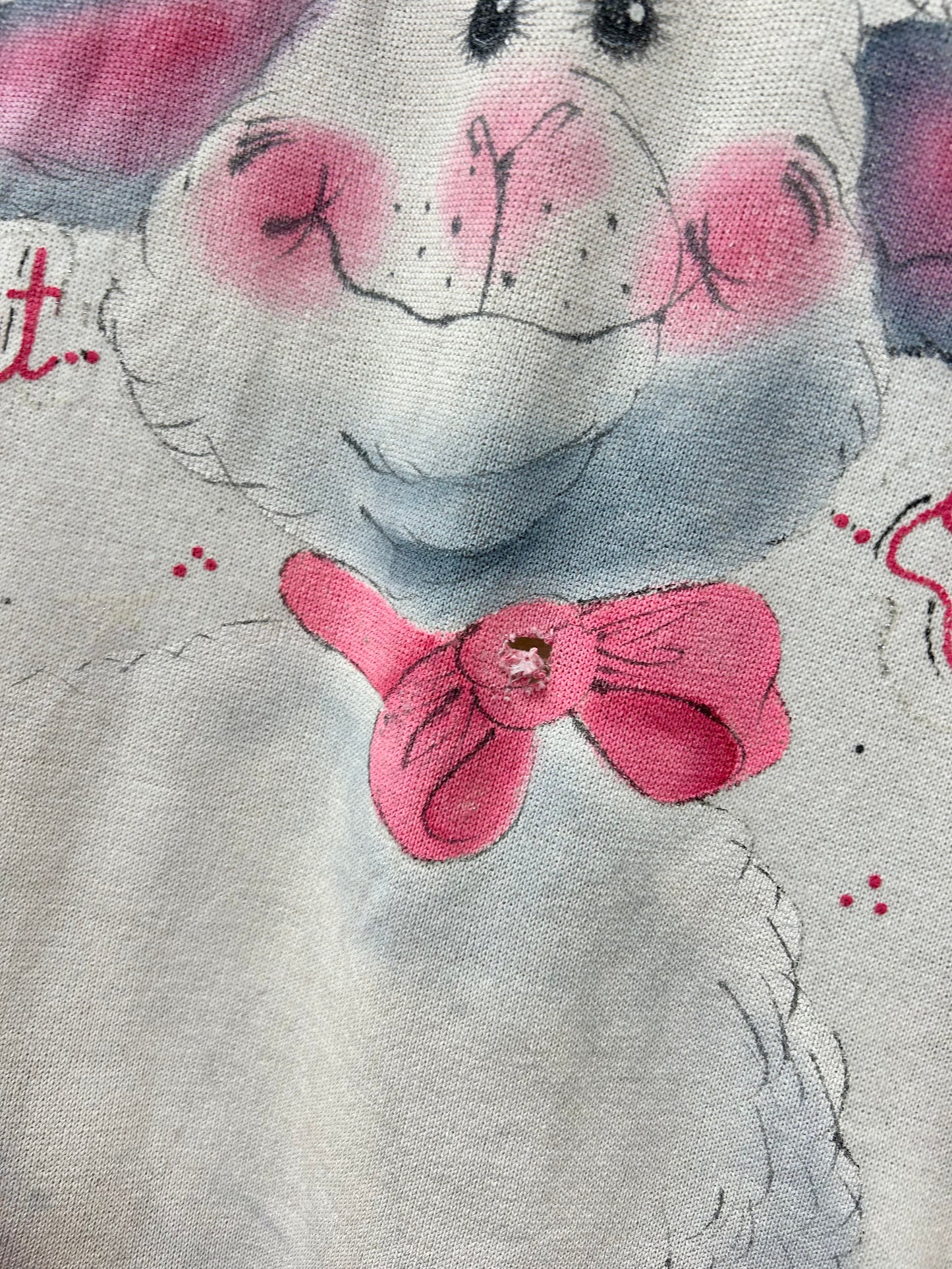 ’80s Vintage Hand Painted Sweat MADE IN USA 〜Hanes〜 [A29431]