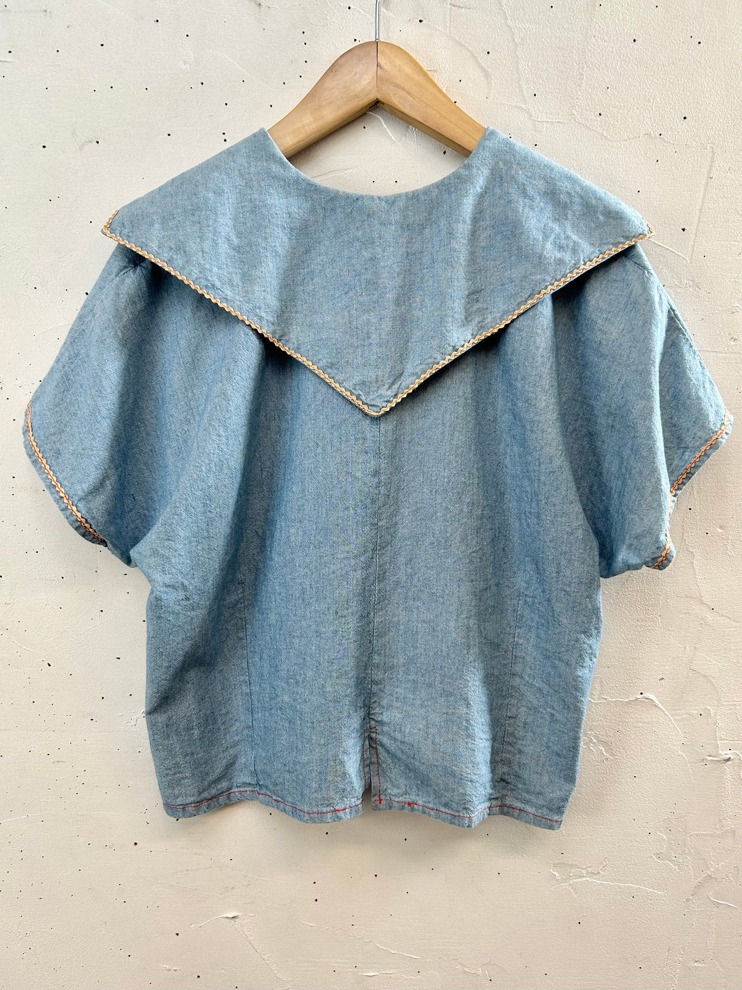 Vintage Chambray Blouse [F30344]