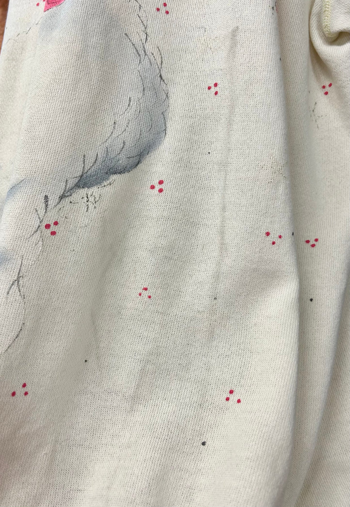’80s Vintage Hand Painted Sweat MADE IN USA 〜Hanes〜 [A29431]