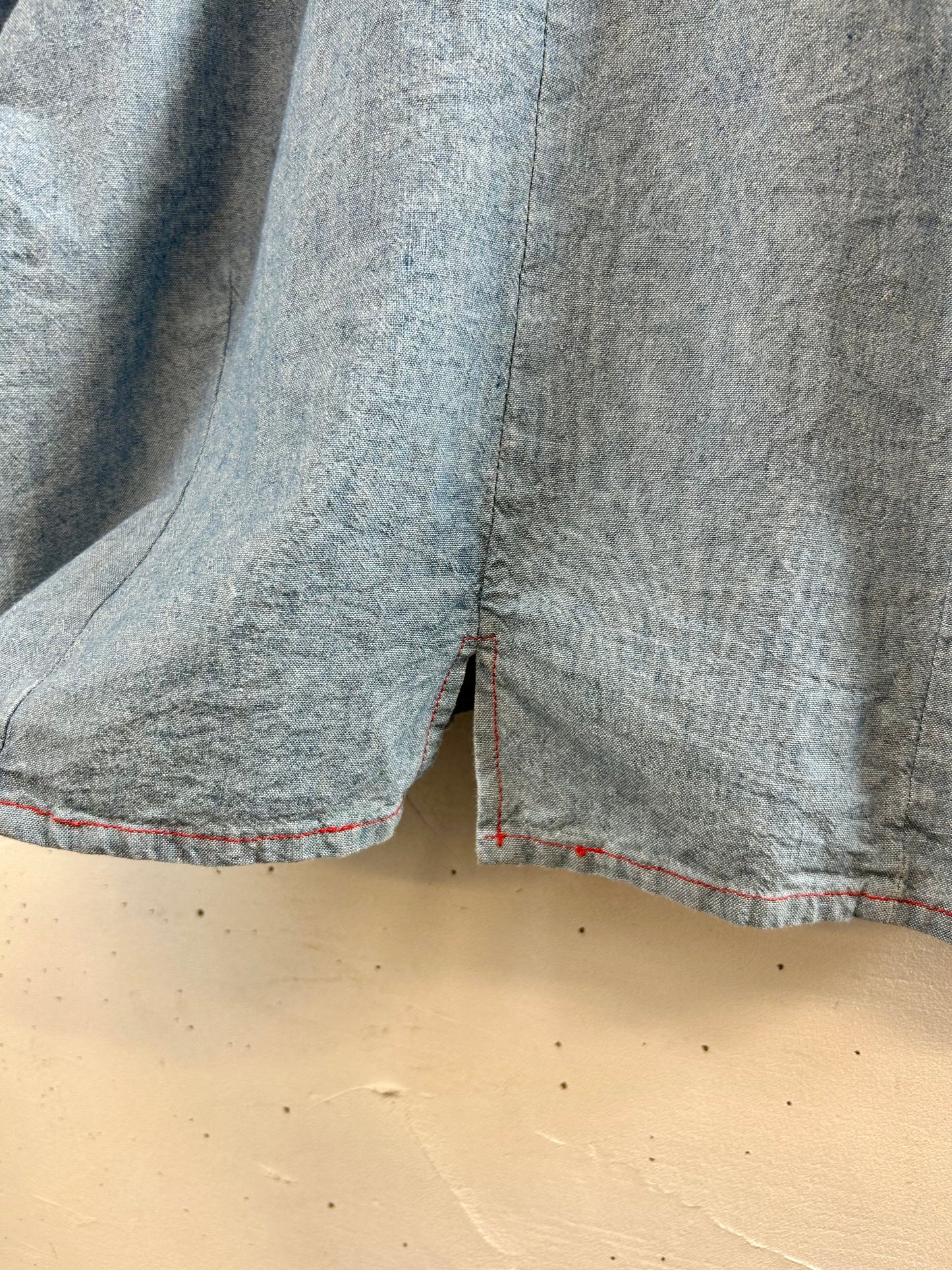 Vintage Chambray Blouse [F30344]