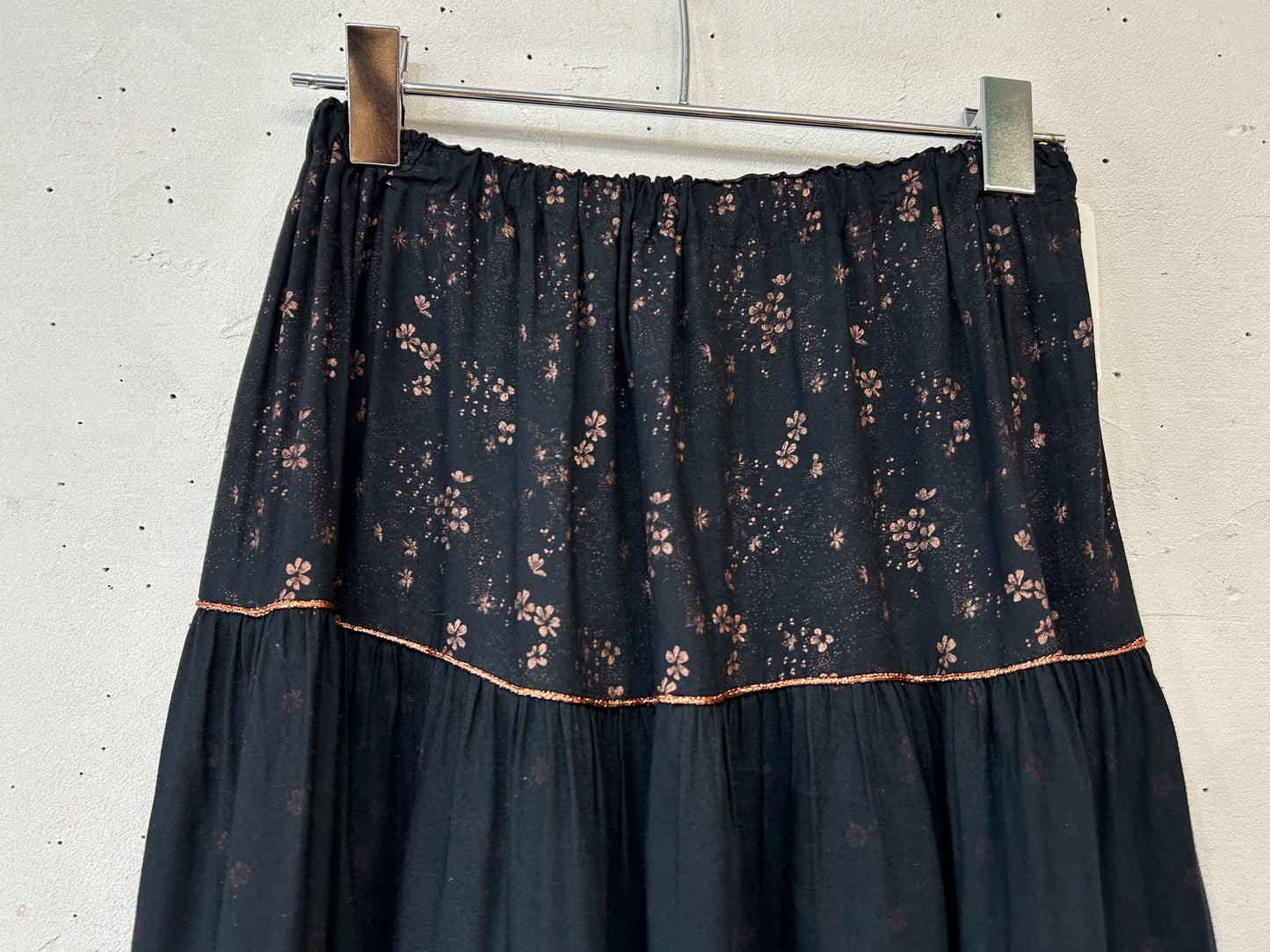 Vintage Viscose Tiered Skirt [C26489]