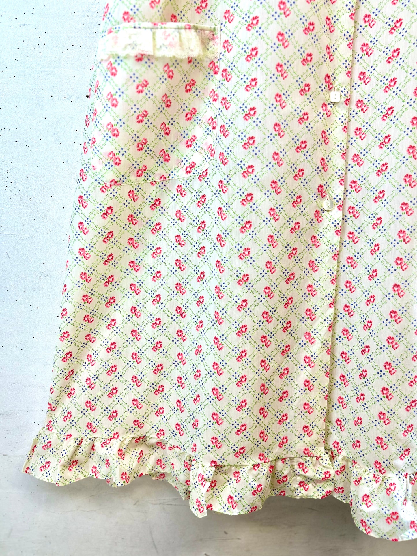 ’70s Vintage Flower Dress [G30786]