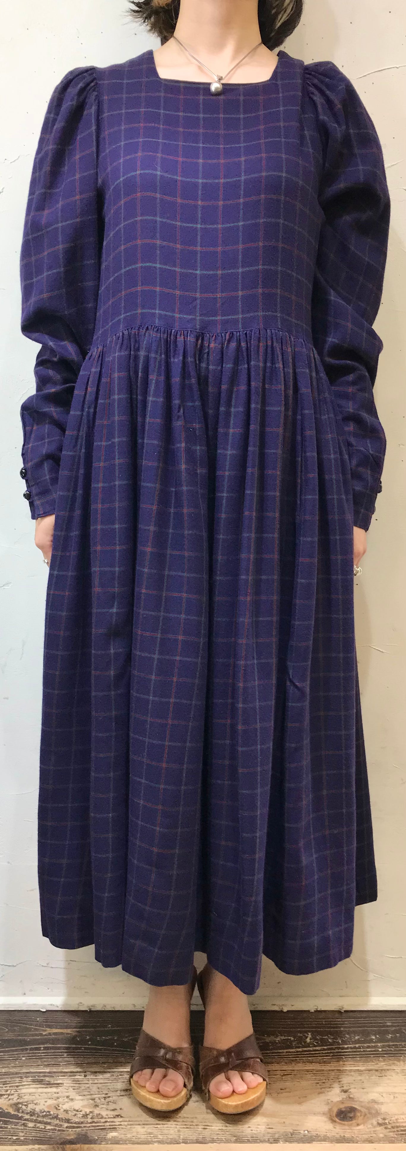 Vintage Dress 〜Laura Ashley〜 [J25478]