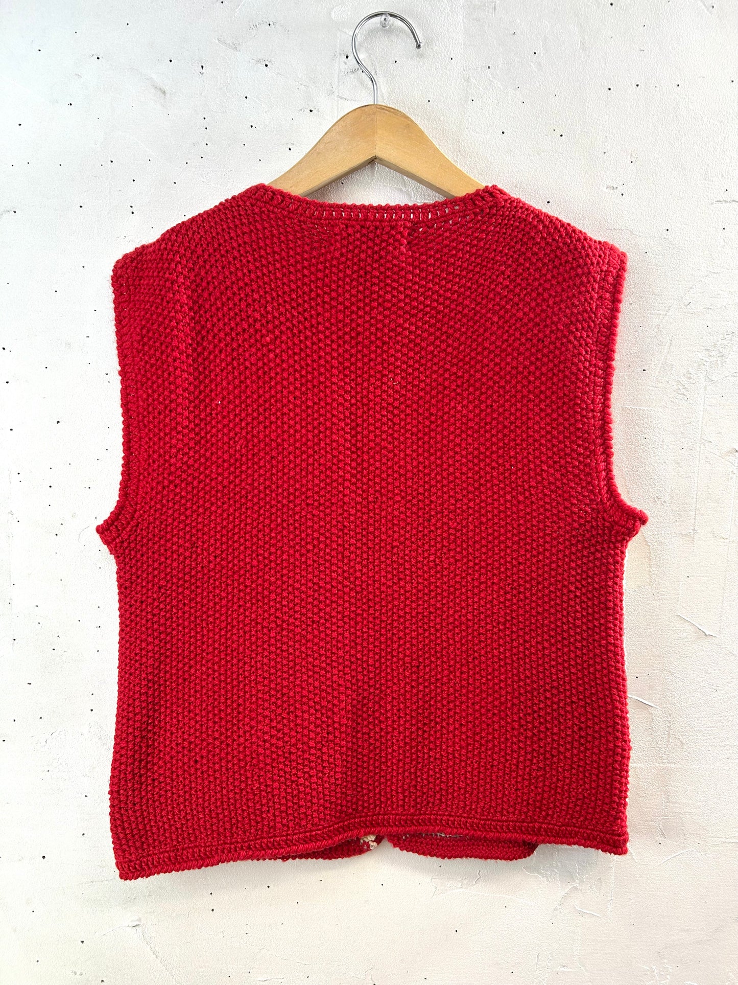 Vintage Knit Vest　KNITTED BY HAND IN URUGUAY [L29039]