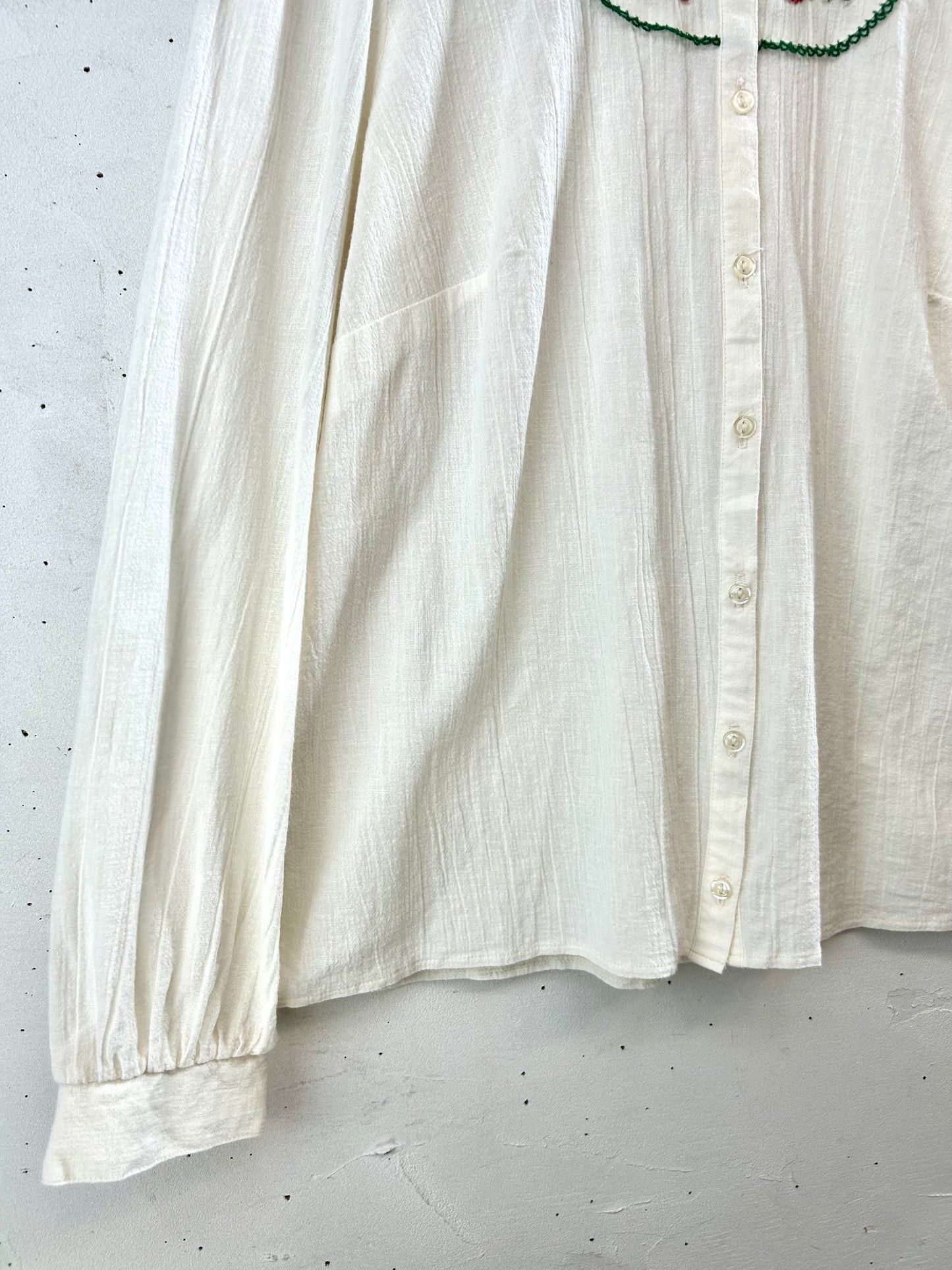 Vintage White Blouse [D30109]