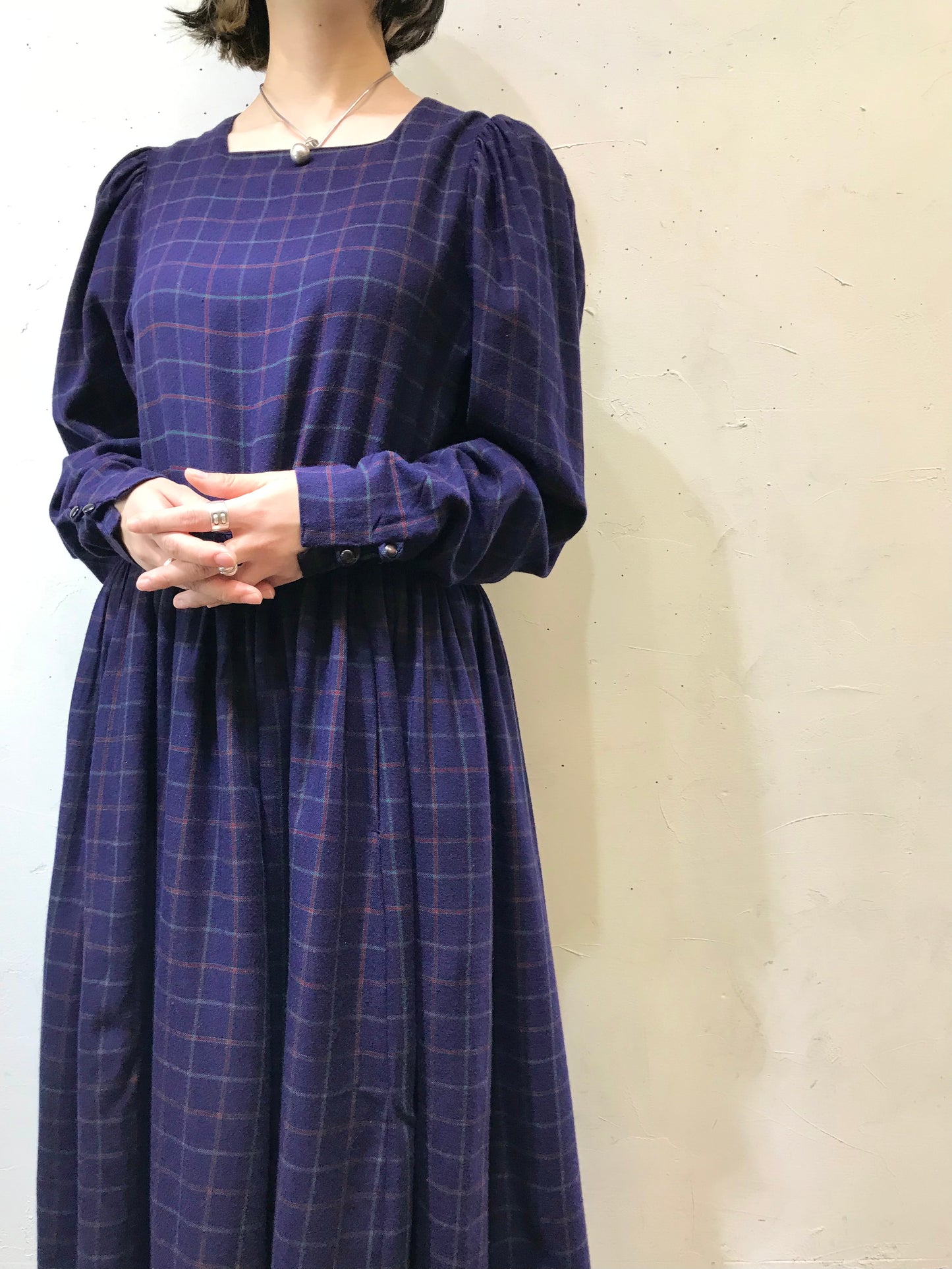 Vintage Dress 〜Laura Ashley〜 [J25478]