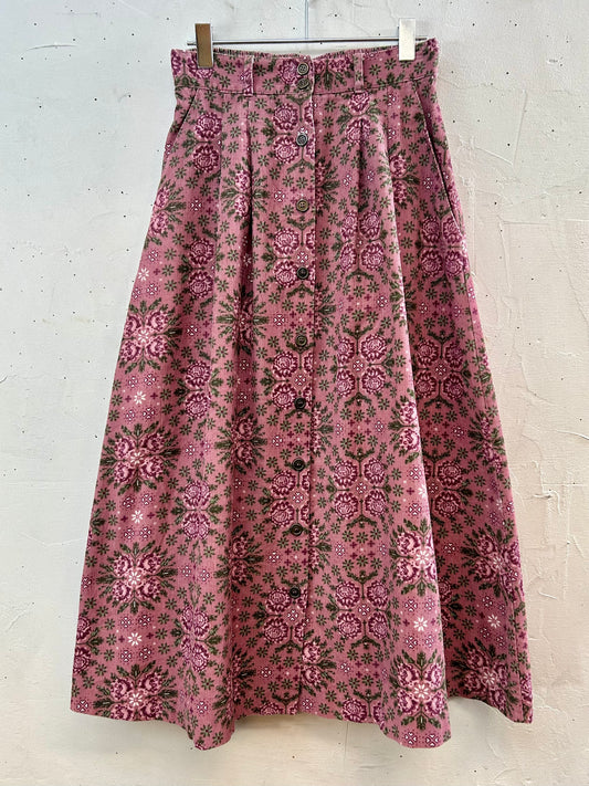 Vintage Corduroy Skirt MADE IN USA [K28811]