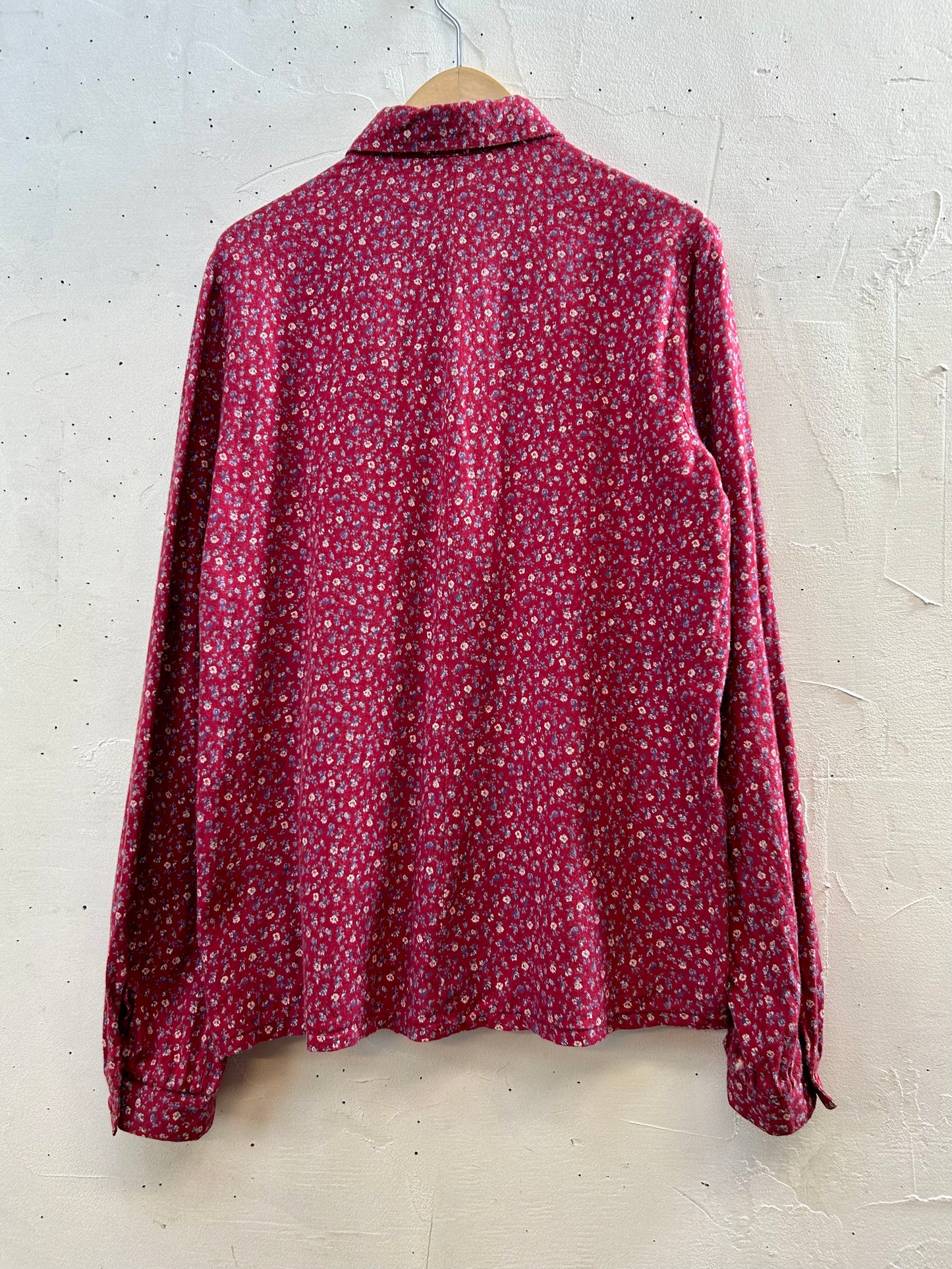 ’70s Vintage Flower Blouse [H28177]